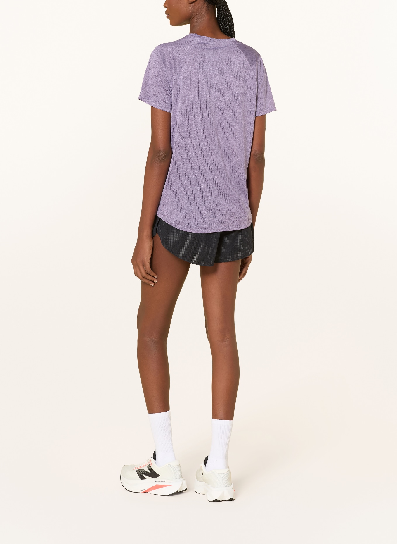 new balance T-shirt de course NB ATHLETICS: LILAS CLAIR