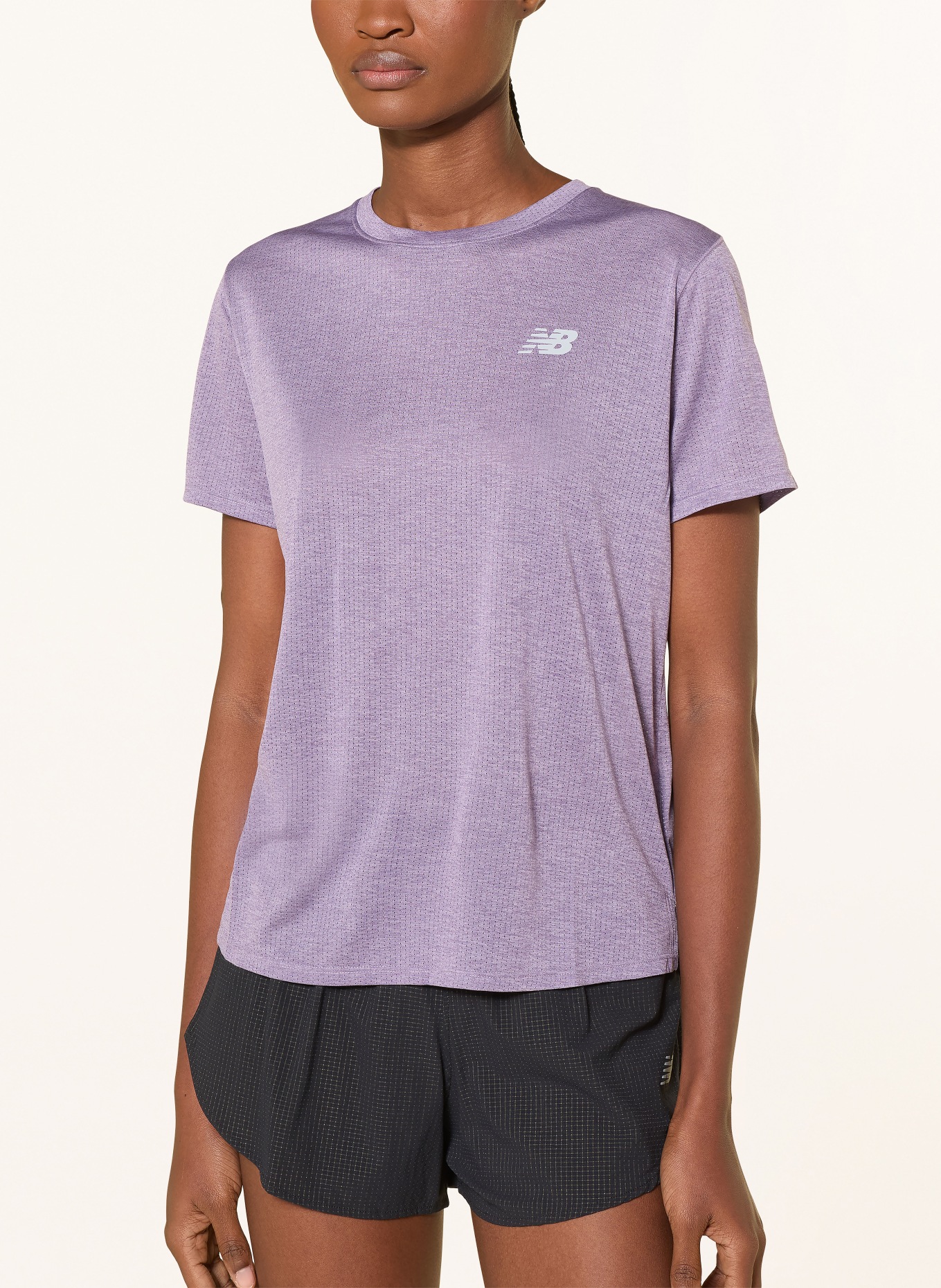 new balance T-shirt de course NB ATHLETICS: LILAS CLAIR