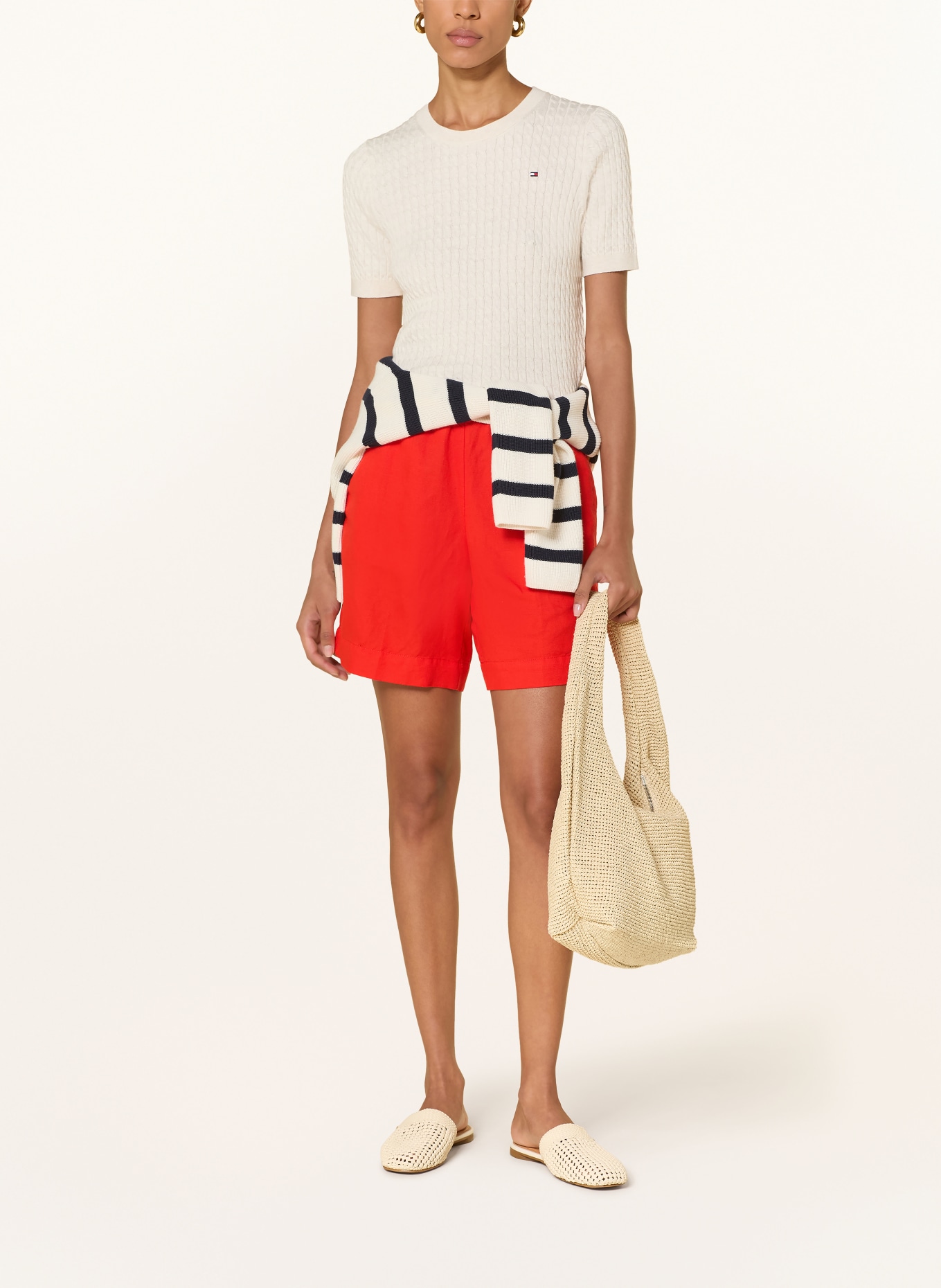 TOMMY HILFIGER gebreide trui: BEIGE