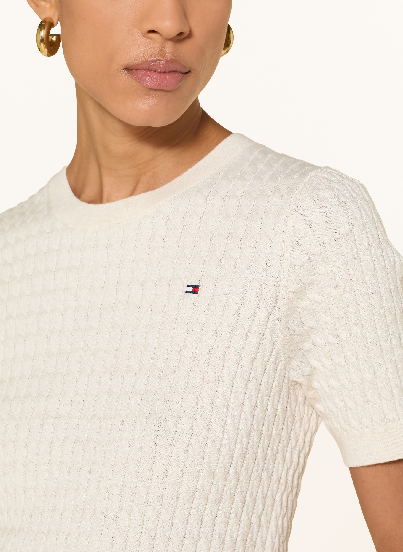 TOMMY HILFIGER gebreide trui: BEIGE
