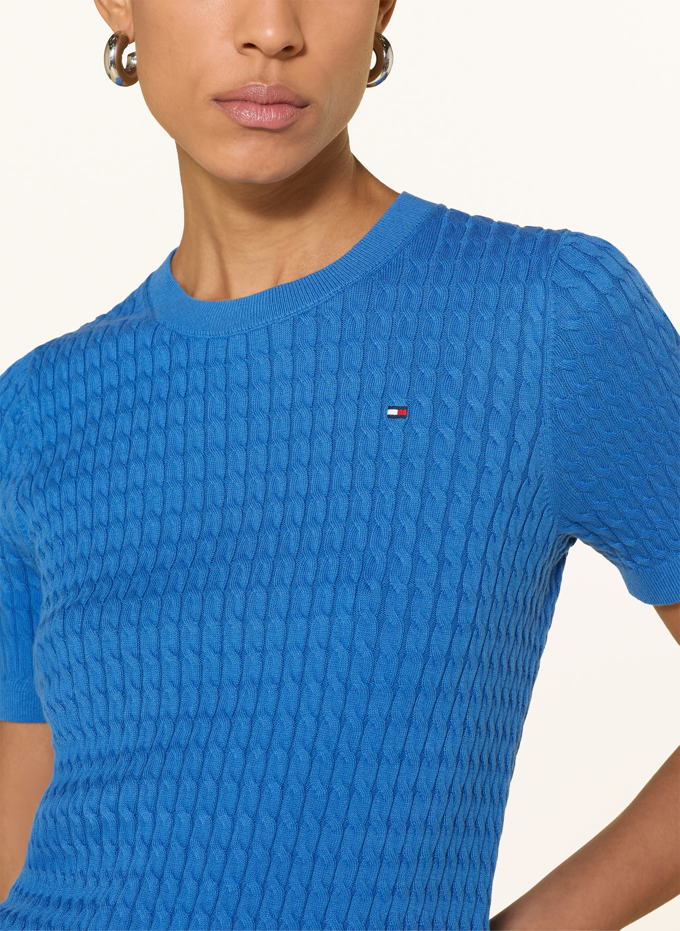 TOMMY HILFIGER gebreide trui: BLAUW