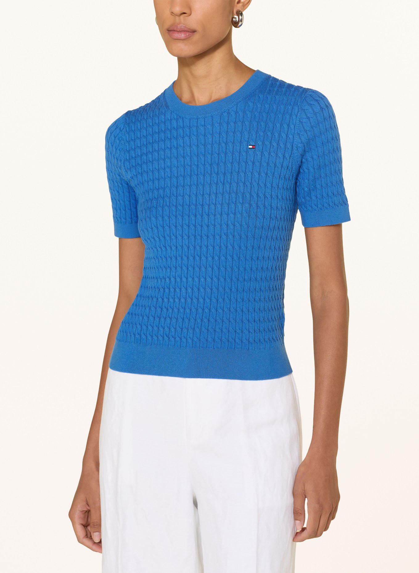 TOMMY HILFIGER gebreide trui: BLAUW