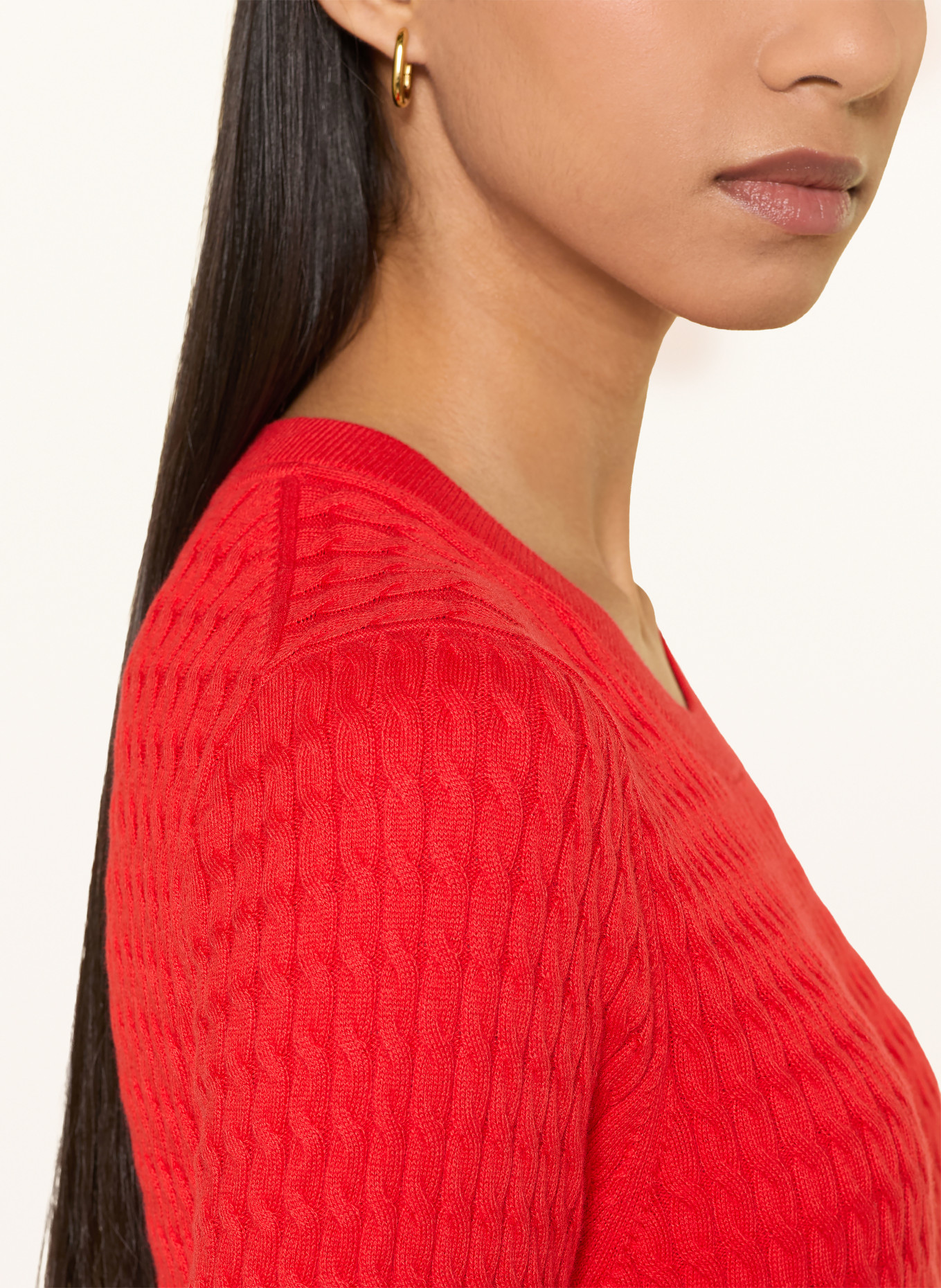 TOMMY HILFIGER gebreide trui: ROOD