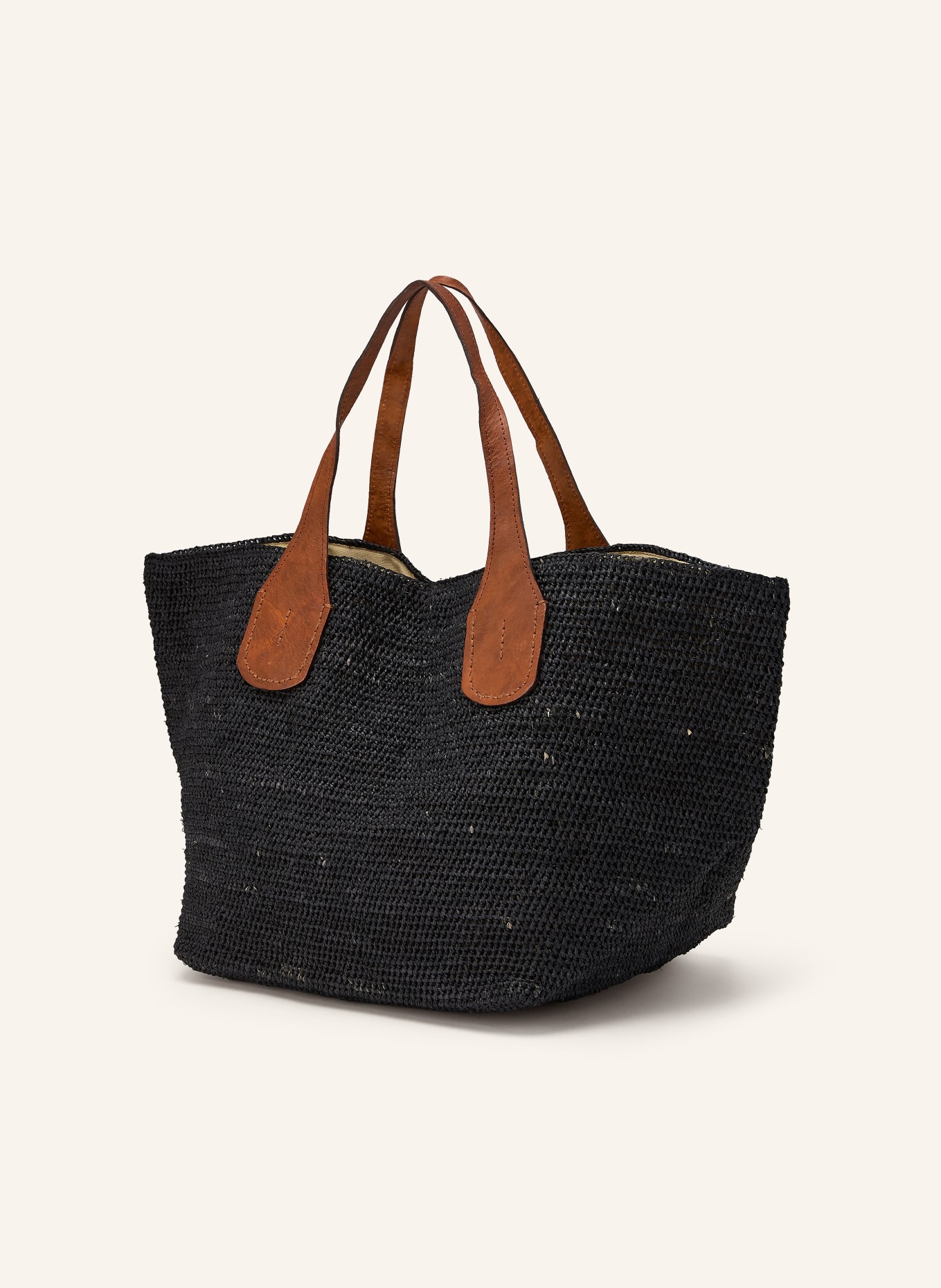 IBELIV Shopper TOKYO: BLACK / COGNAC