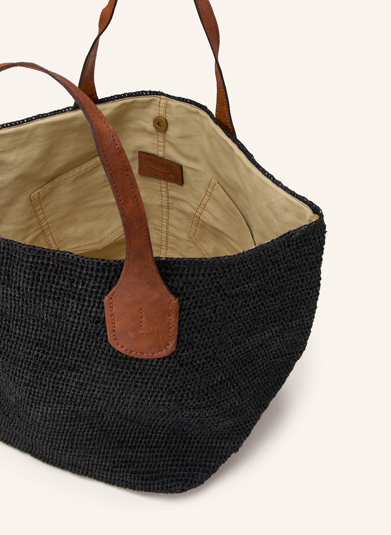 IBELIV Shopper TOKYO: BLACK / COGNAC