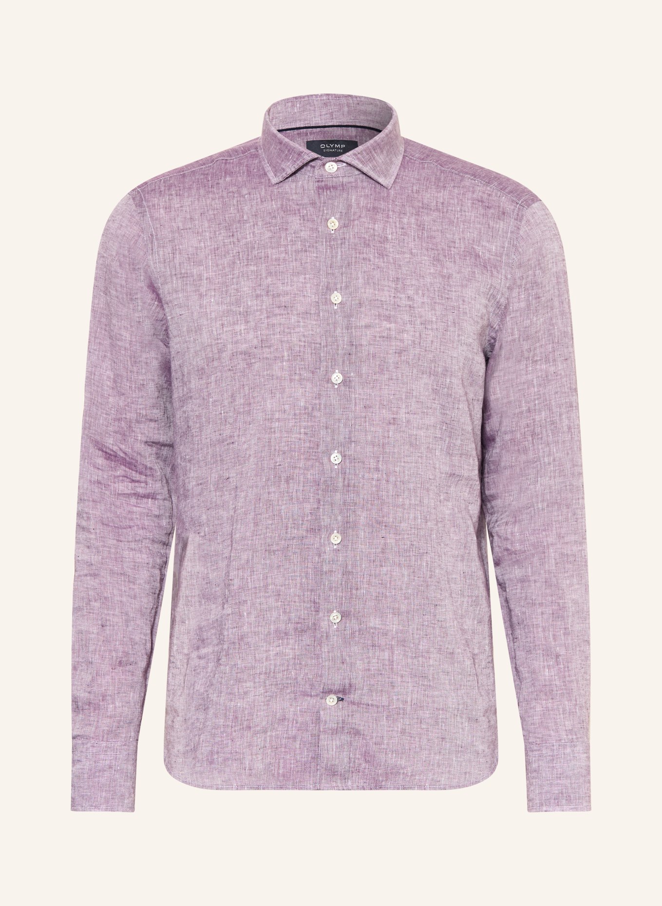 OLYMP SIGNATURE Leinenhemd tailored fit: FUCHSIA