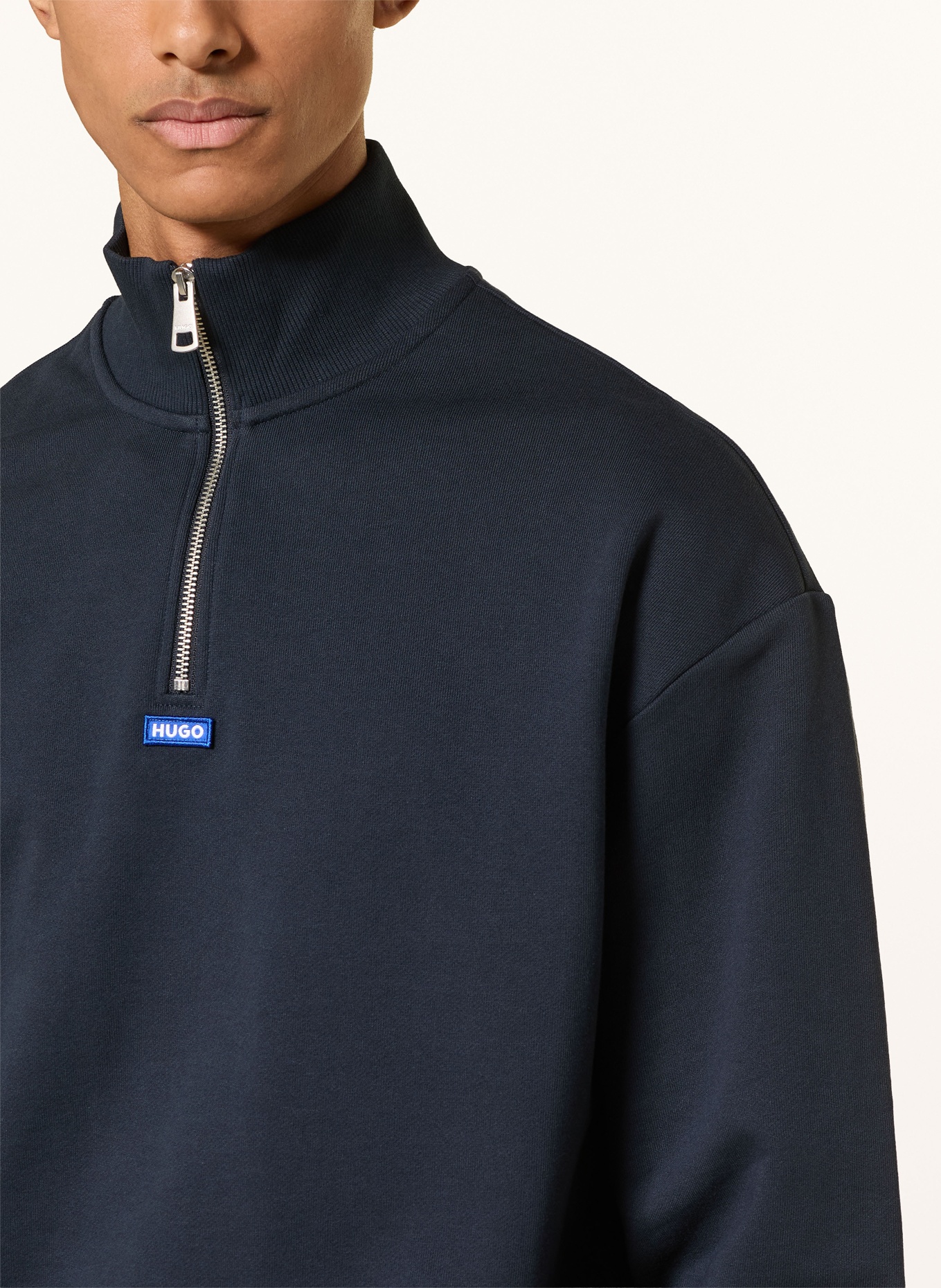 HUGO Sweater NEELER: DONKERBLAUW