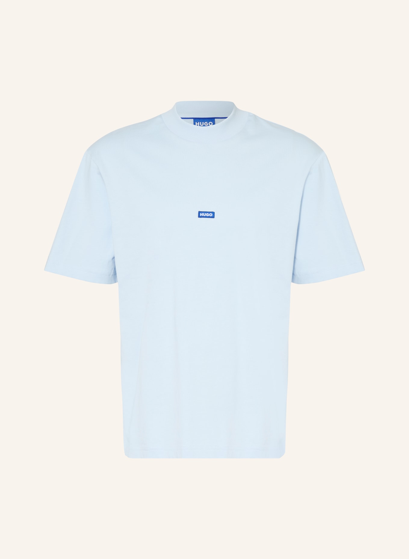 HUGO T-shirt NIEROS: LICHTBLAUW