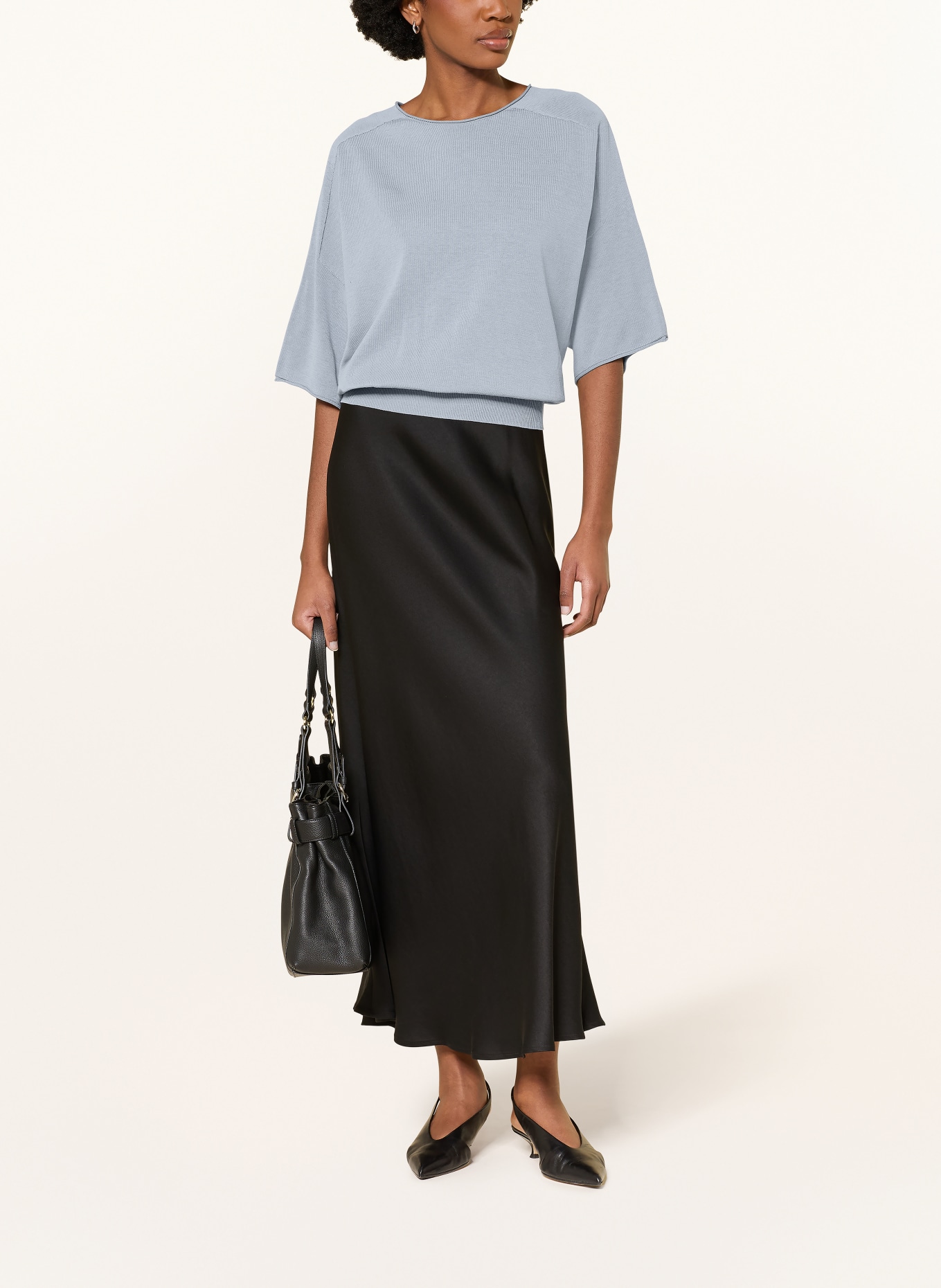 DRYKORN T-shirt tricoté DILARY: BLEU CLAIR