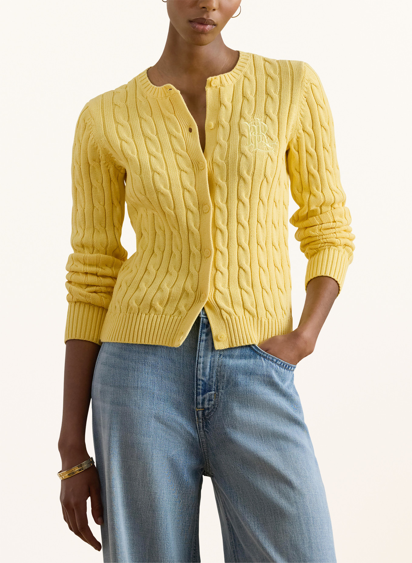 LAUREN RALPH LAUREN breiwerk: DONKERGEEL