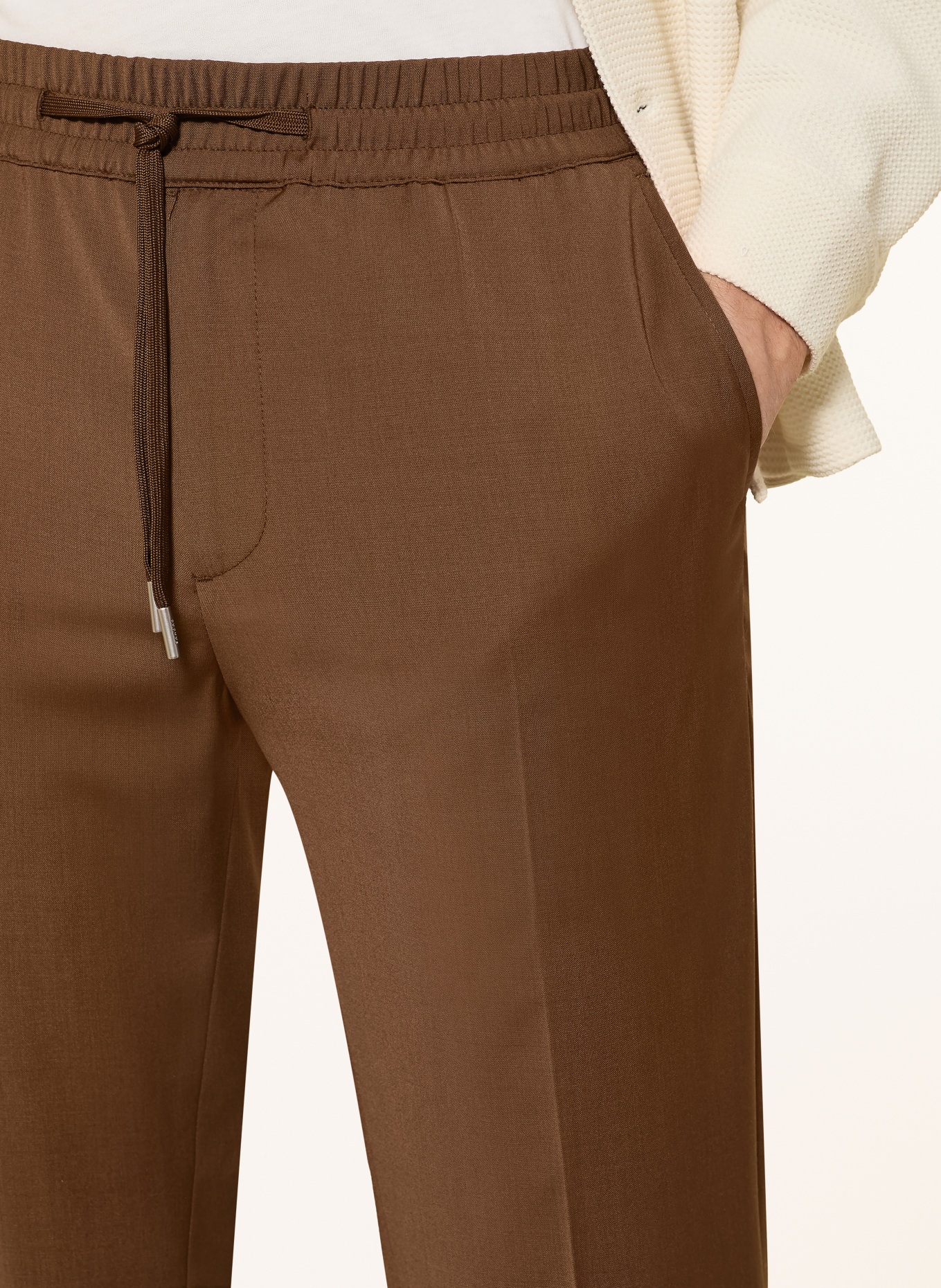 SANDRO Hose NEW ALPHA im Jogging-Stil Slim Fit: BRAUN