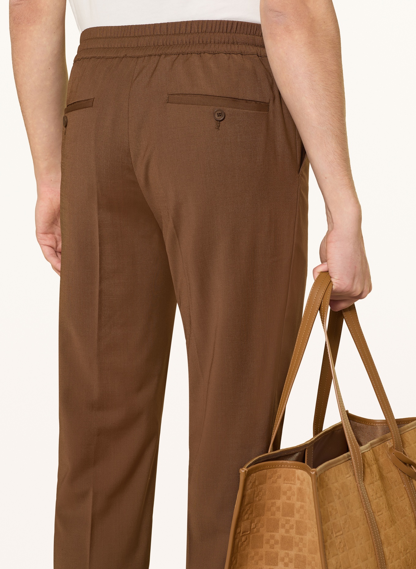 SANDRO Hose NEW ALPHA im Jogging-Stil Slim Fit: BRAUN