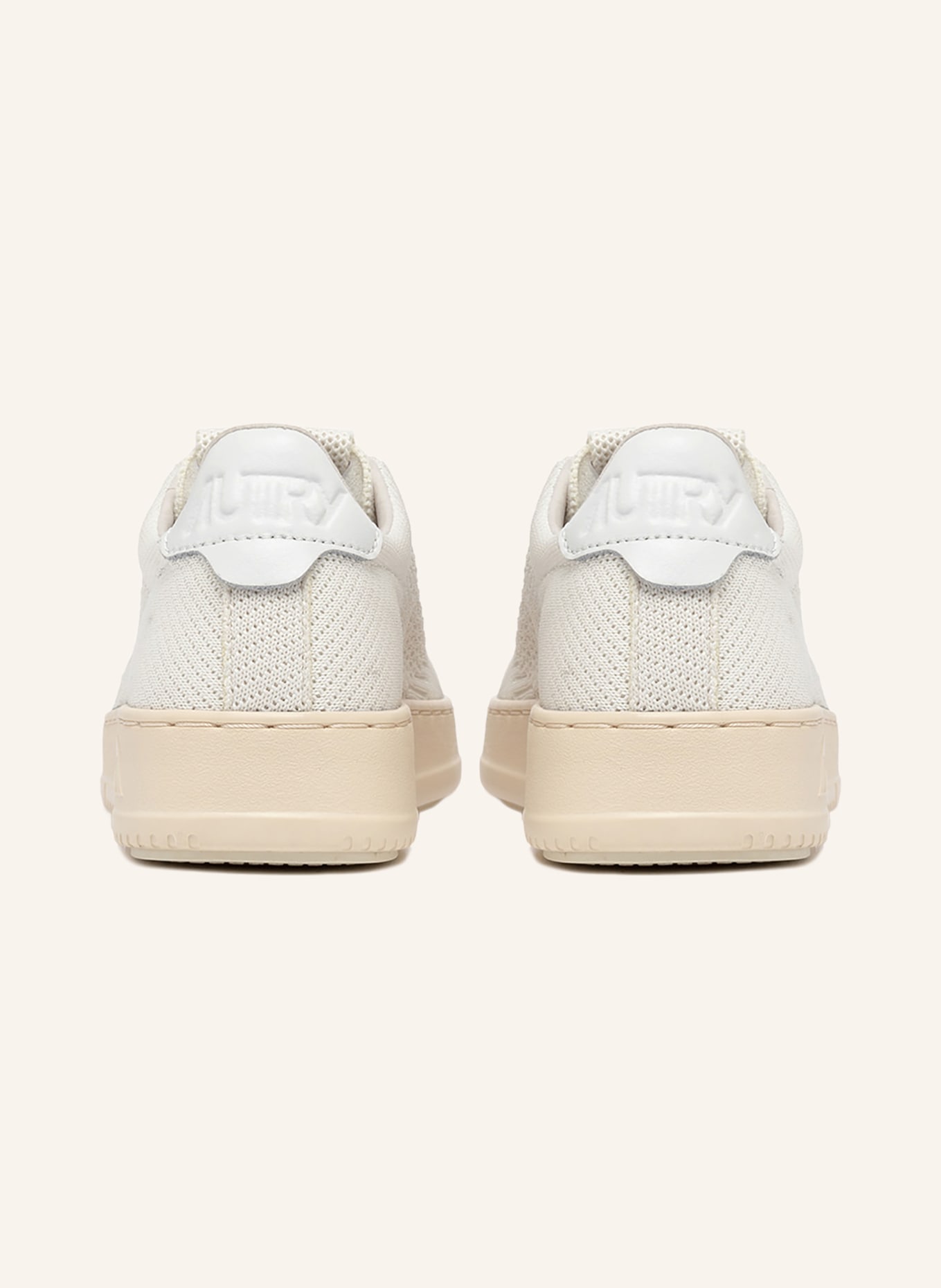 AUTRY Sneaker EASEKNIT LOW KN: LICHTGRIJS / CRÈME