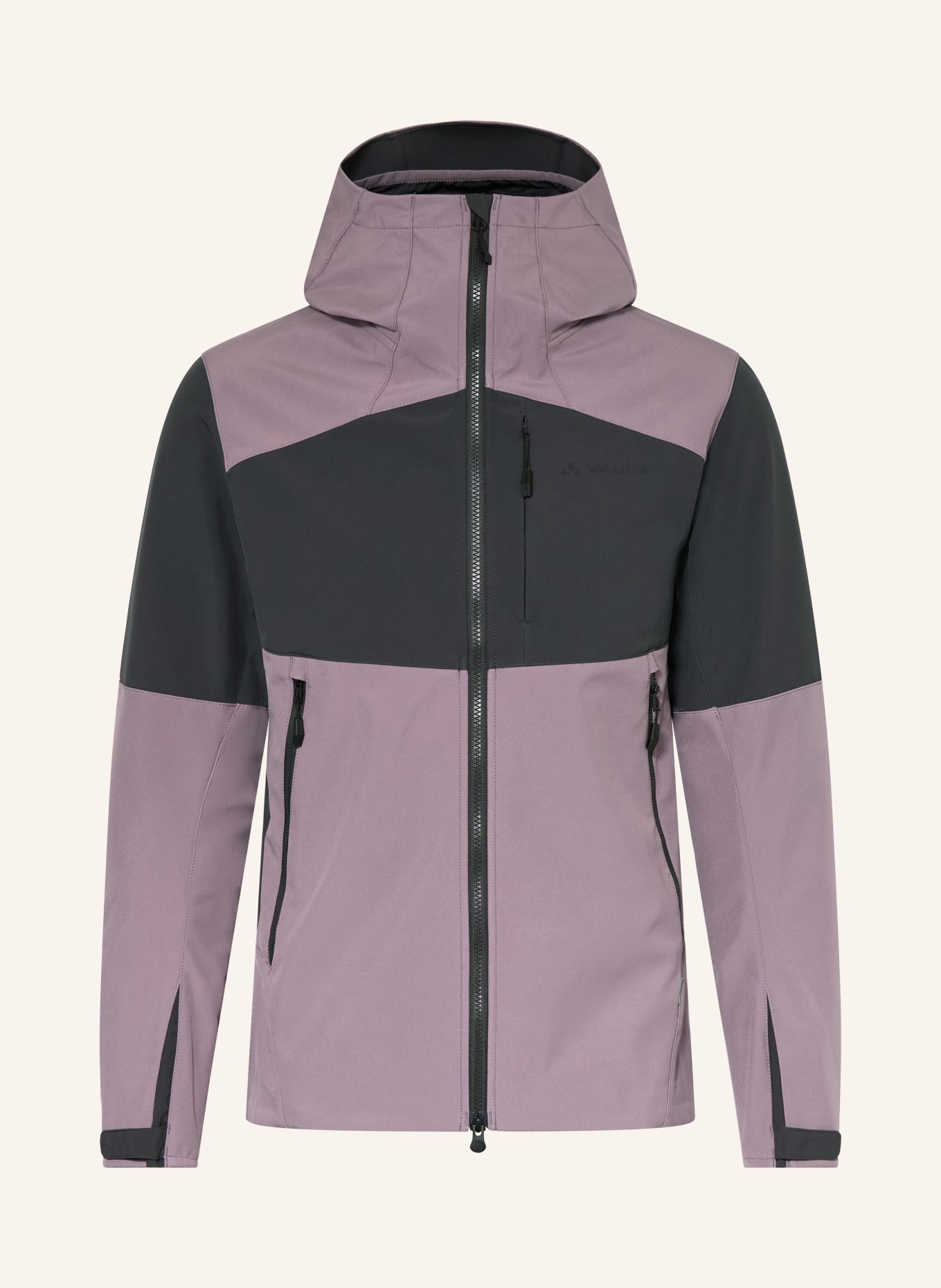 VAUDE ROCCIA II softshell jacket: PURPLE / DARK GRAY