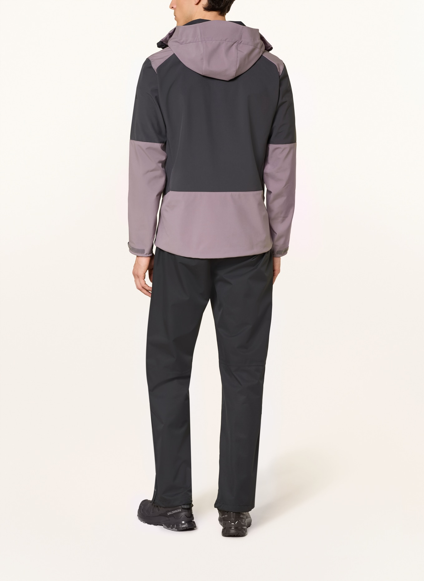 VAUDE ROCCIA II softshell jacket: PURPLE / DARK GRAY