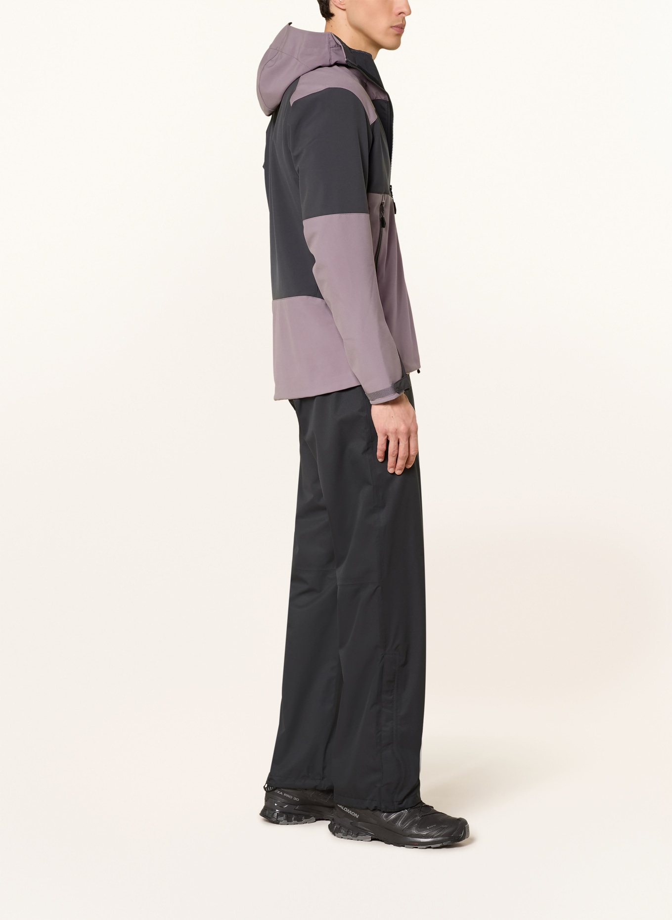 VAUDE ROCCIA II softshell jacket: PURPLE / DARK GRAY