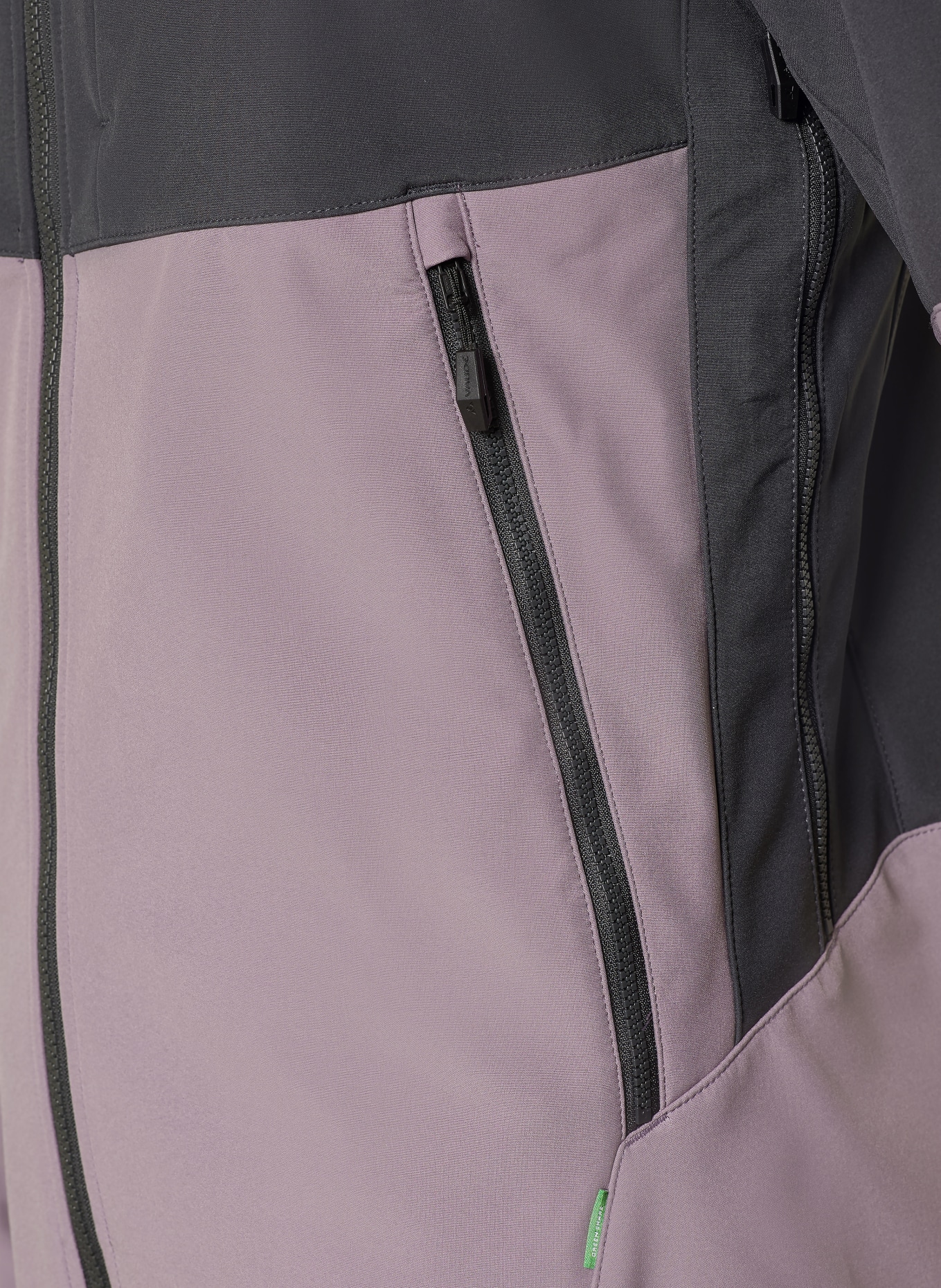 VAUDE ROCCIA II softshell jacket: PURPLE / DARK GRAY