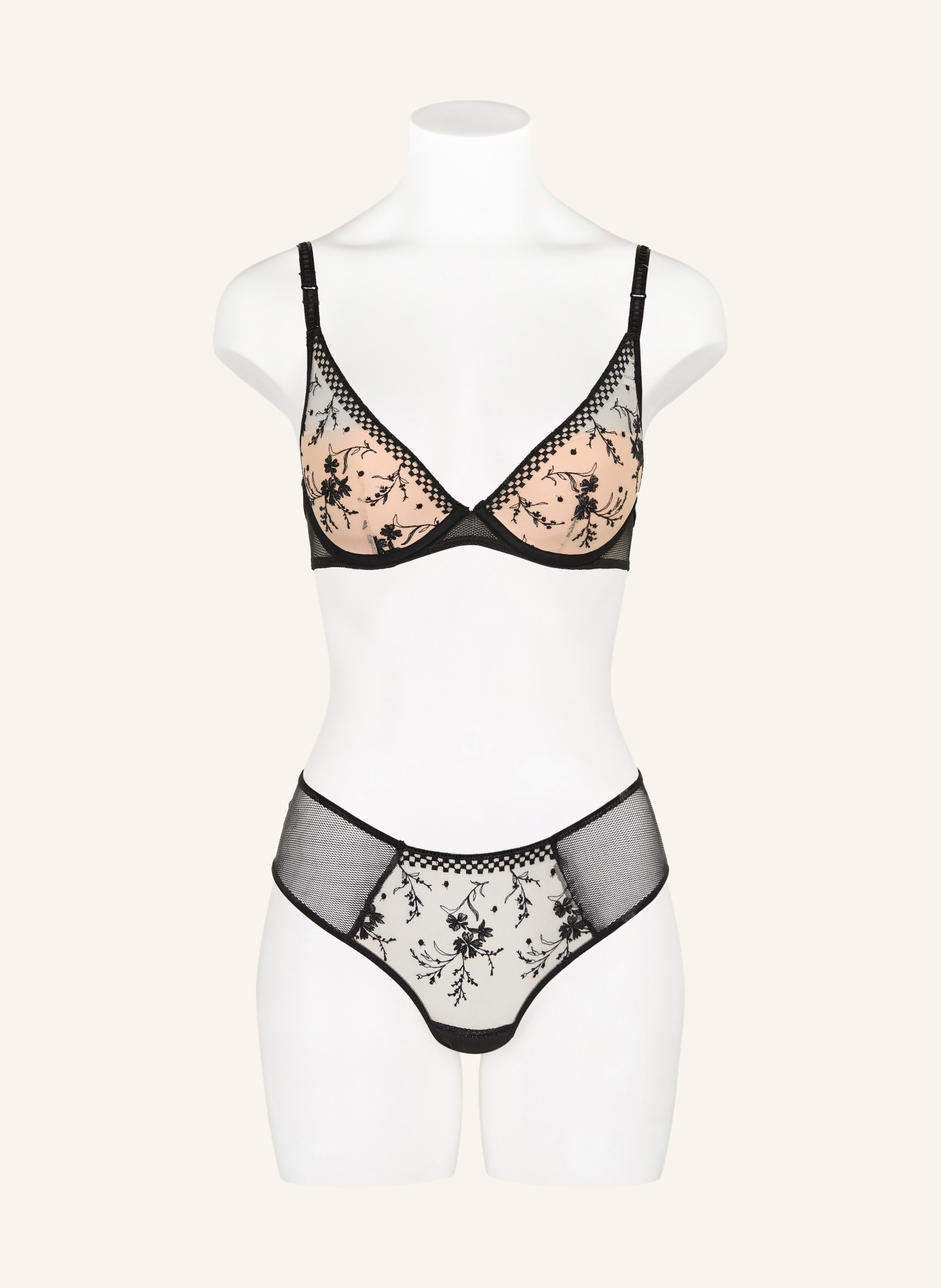 Passionata Schalen-BH SUZY: SCHWARZ / HELLROSA