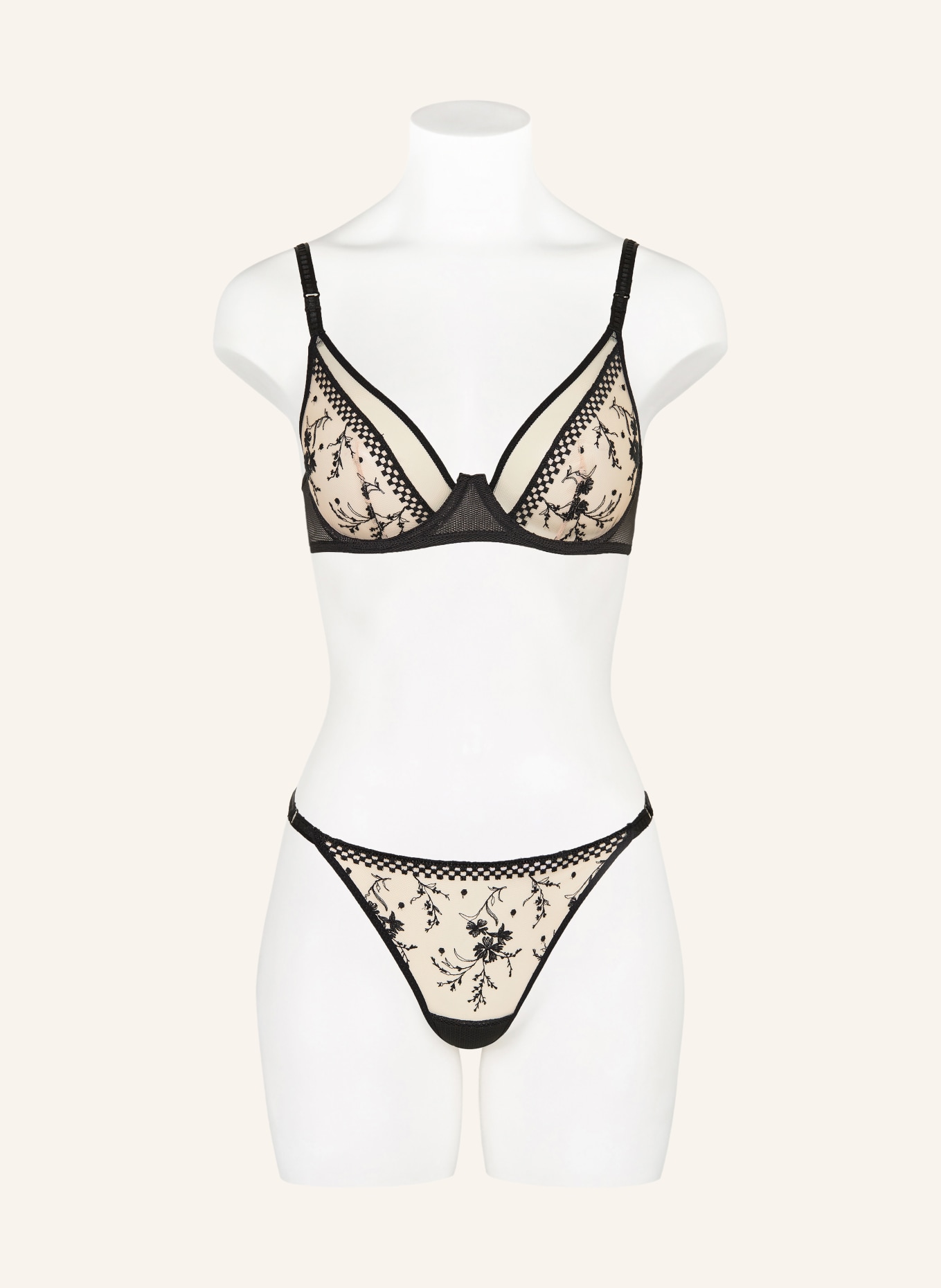 Passionata String SUZY: SCHWARZ / BEIGE