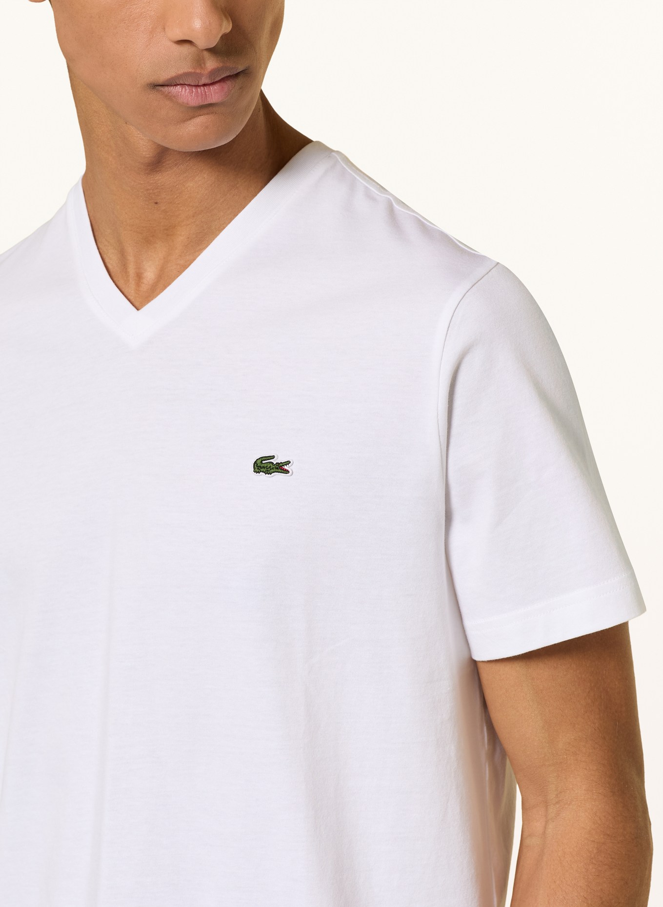 LACOSTE T-shirt: BIAŁY