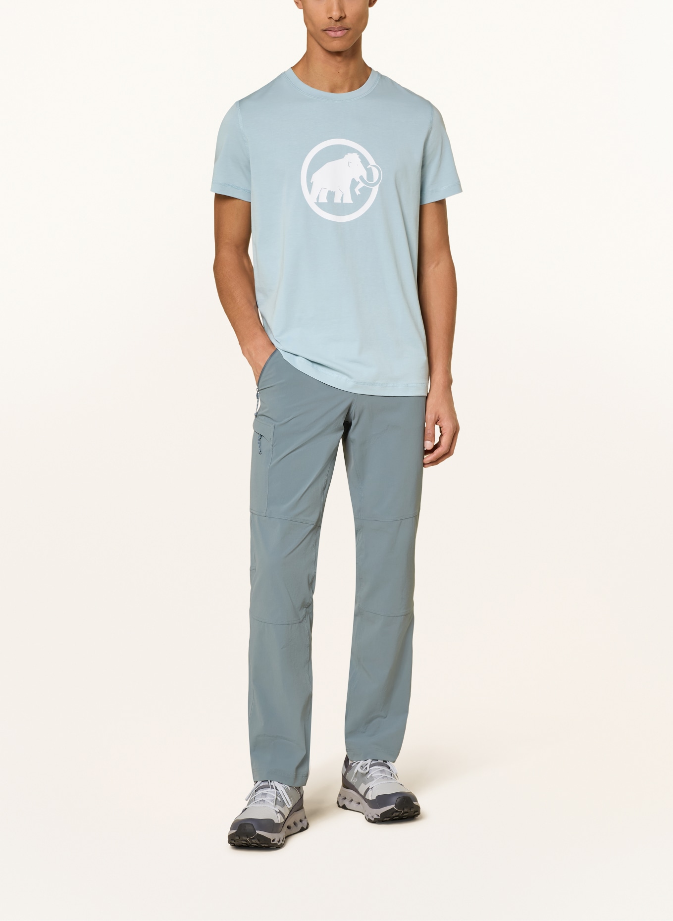 MAMMUT T-shirt CORE: LICHTBLAUW