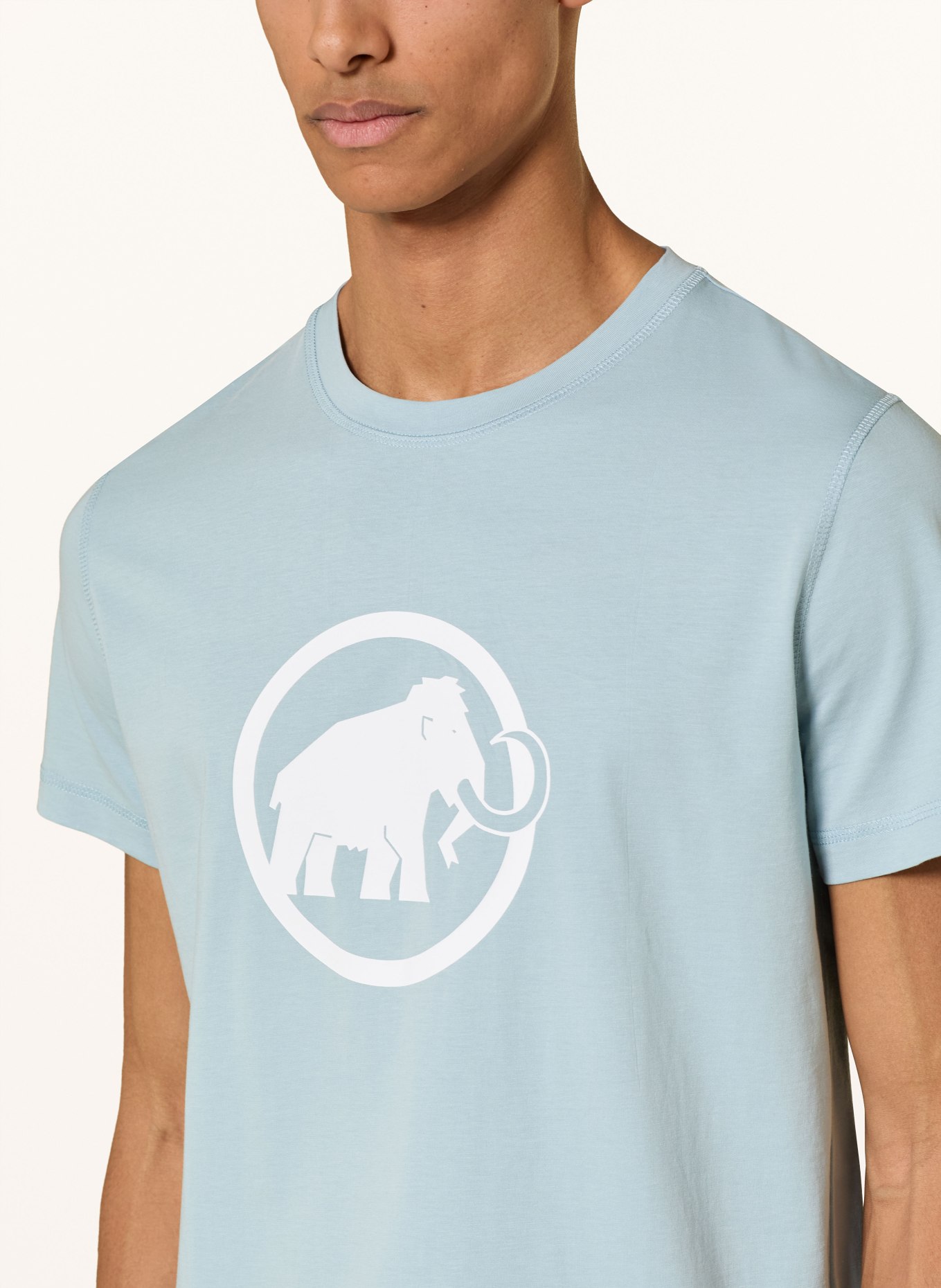 MAMMUT T-shirt CORE: LICHTBLAUW