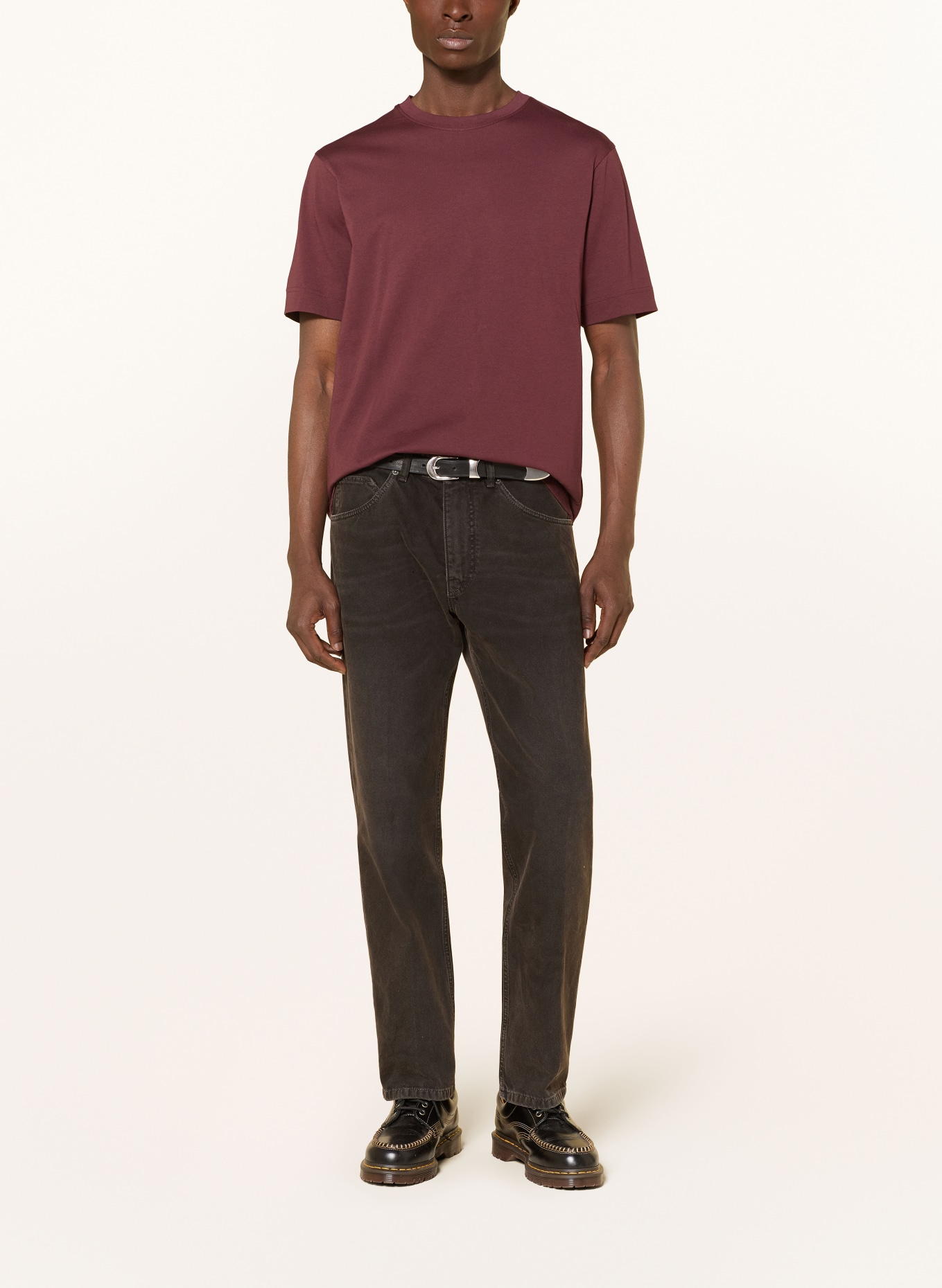 DRYKORN T-Shirt RAPHAEL: DUNKELROT
