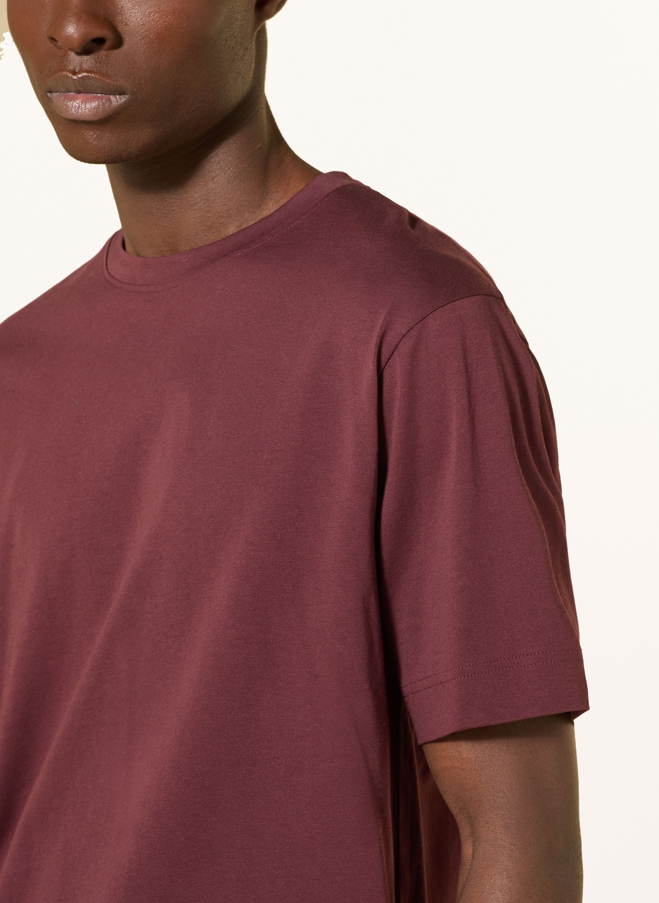 DRYKORN T-Shirt RAPHAEL: DUNKELROT