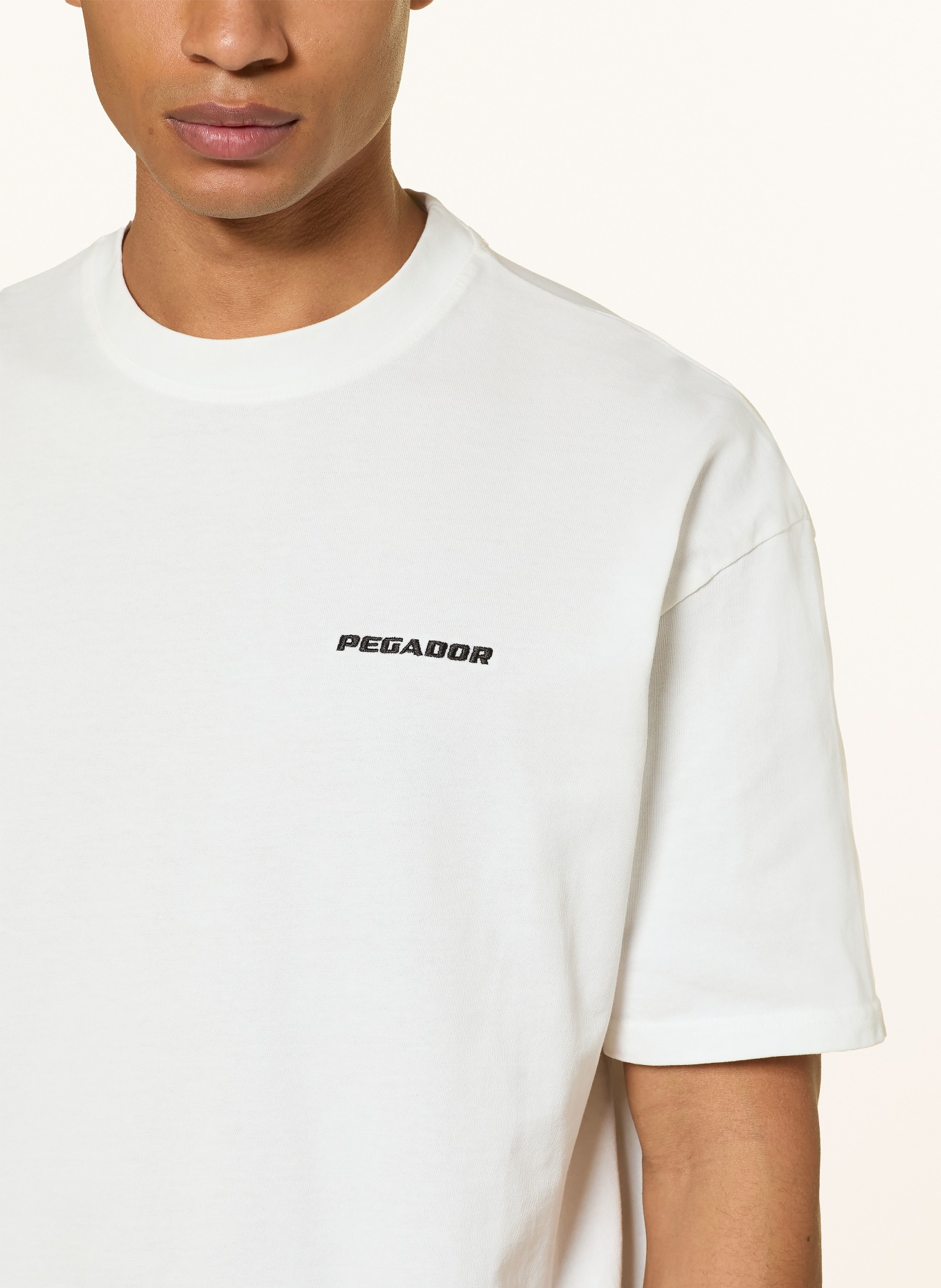 PEGADOR Oversized shirt: WHITE