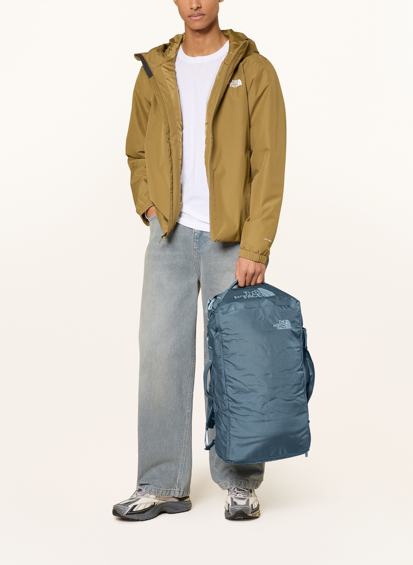 THE NORTH FACE Reistas BASE CAMP VOYAGER DUFFEL 32 l met laptopvak: BLAUWGRIJS / DONKERGRIJS