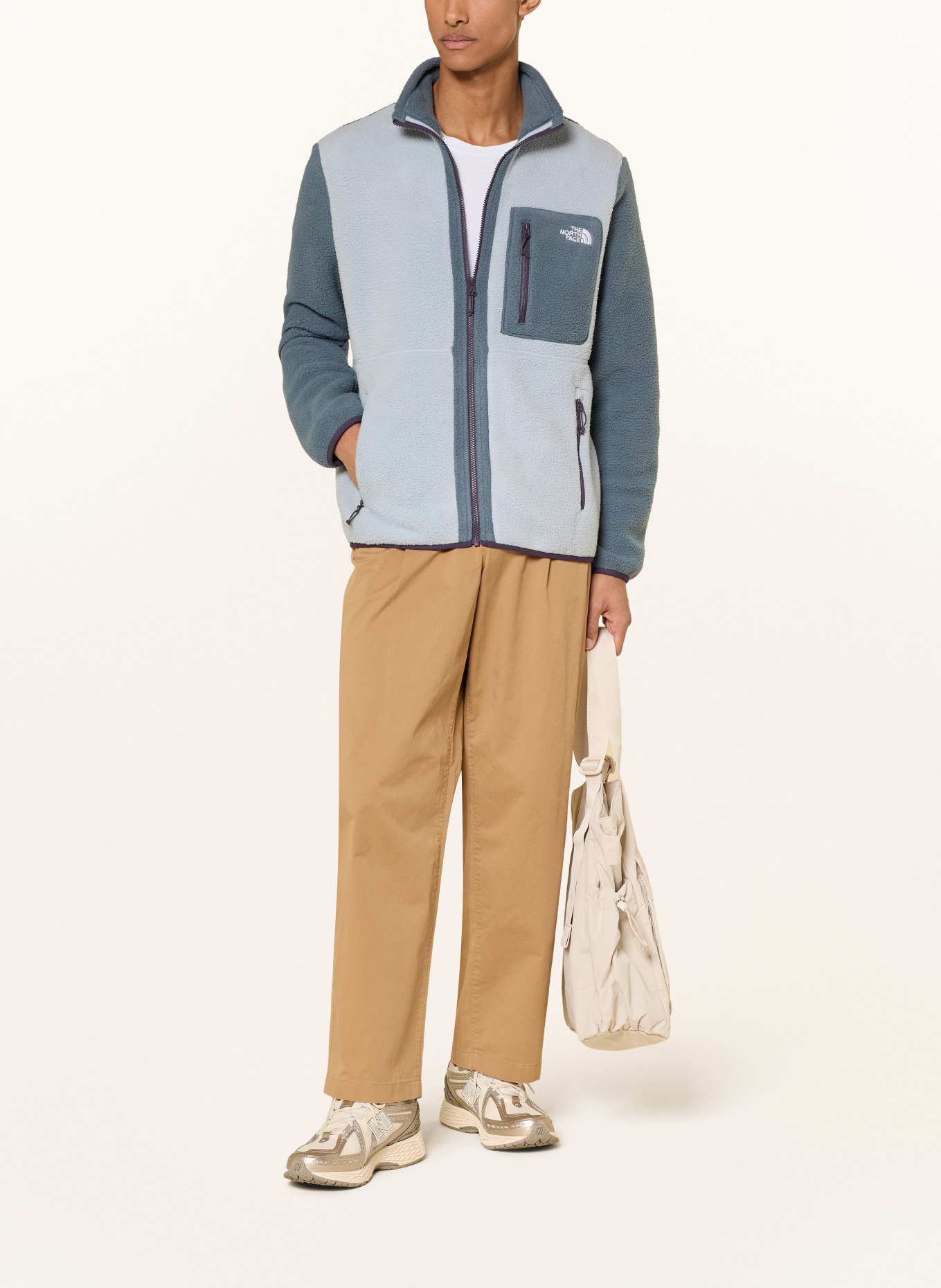 THE NORTH FACE Fleecejack YUMIORI: BLAUWGRIJS / GRIJS