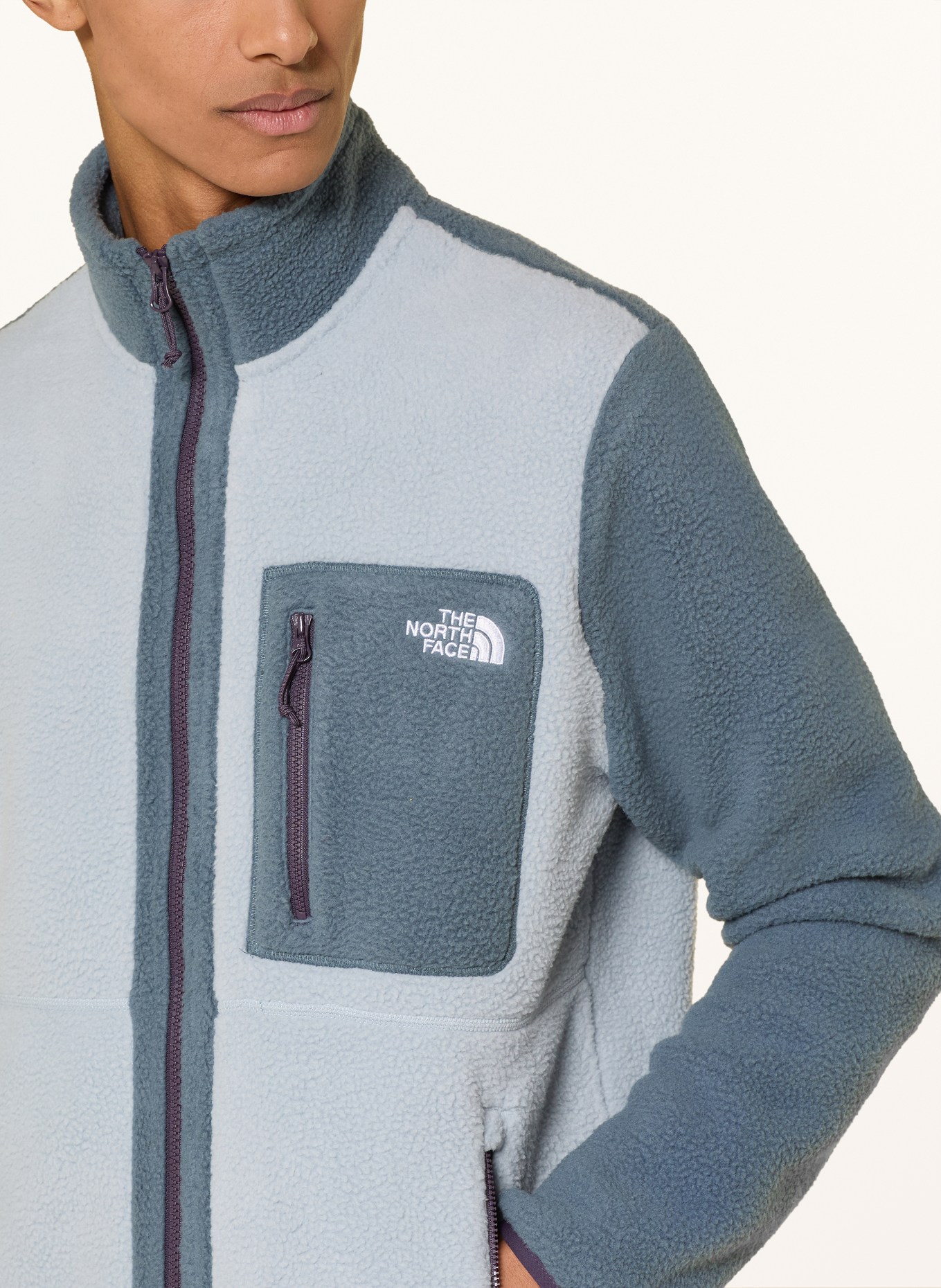 THE NORTH FACE Fleecejack YUMIORI: BLAUWGRIJS / GRIJS
