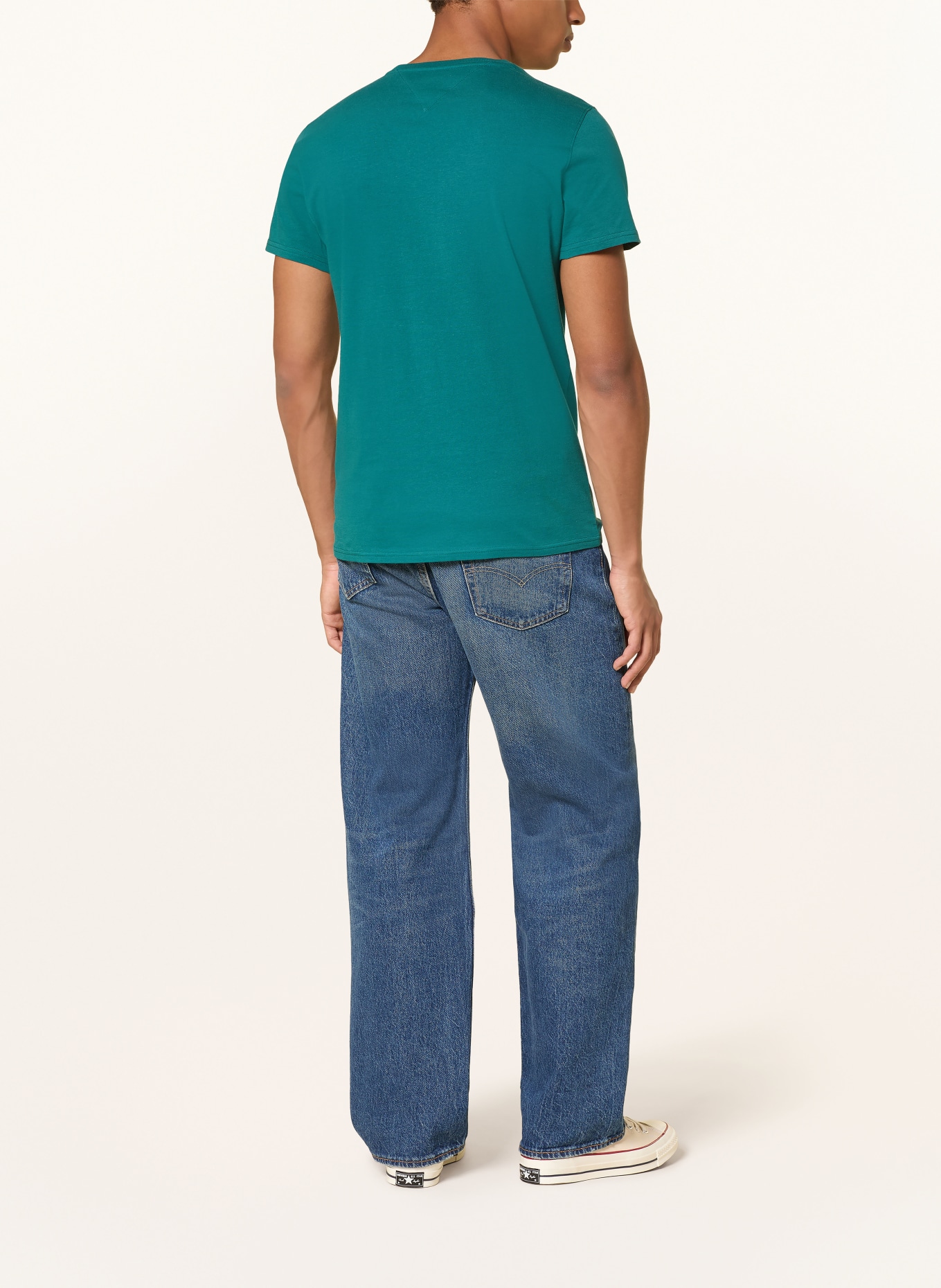 TOMMY JEANS T-Shirt: PETROL