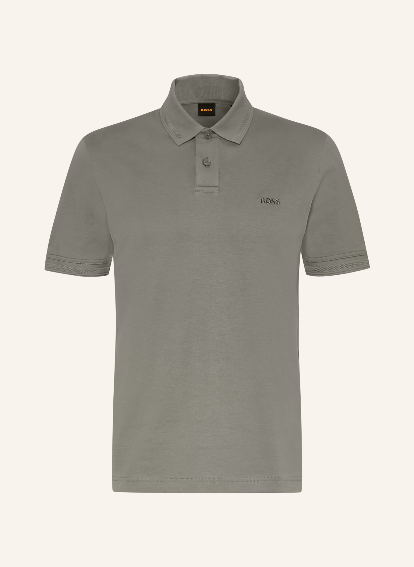 BOSS Jersey polo shirt PE: TAUPE