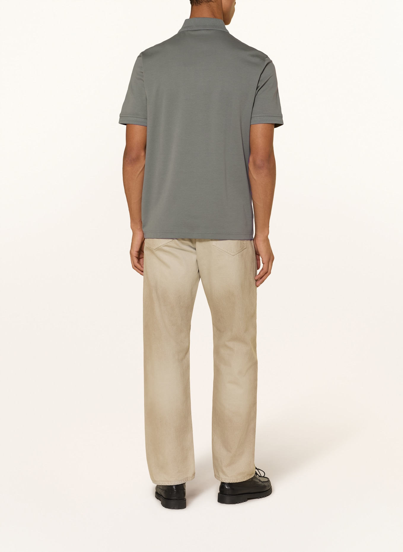 BOSS Jersey polo shirt PE: TAUPE