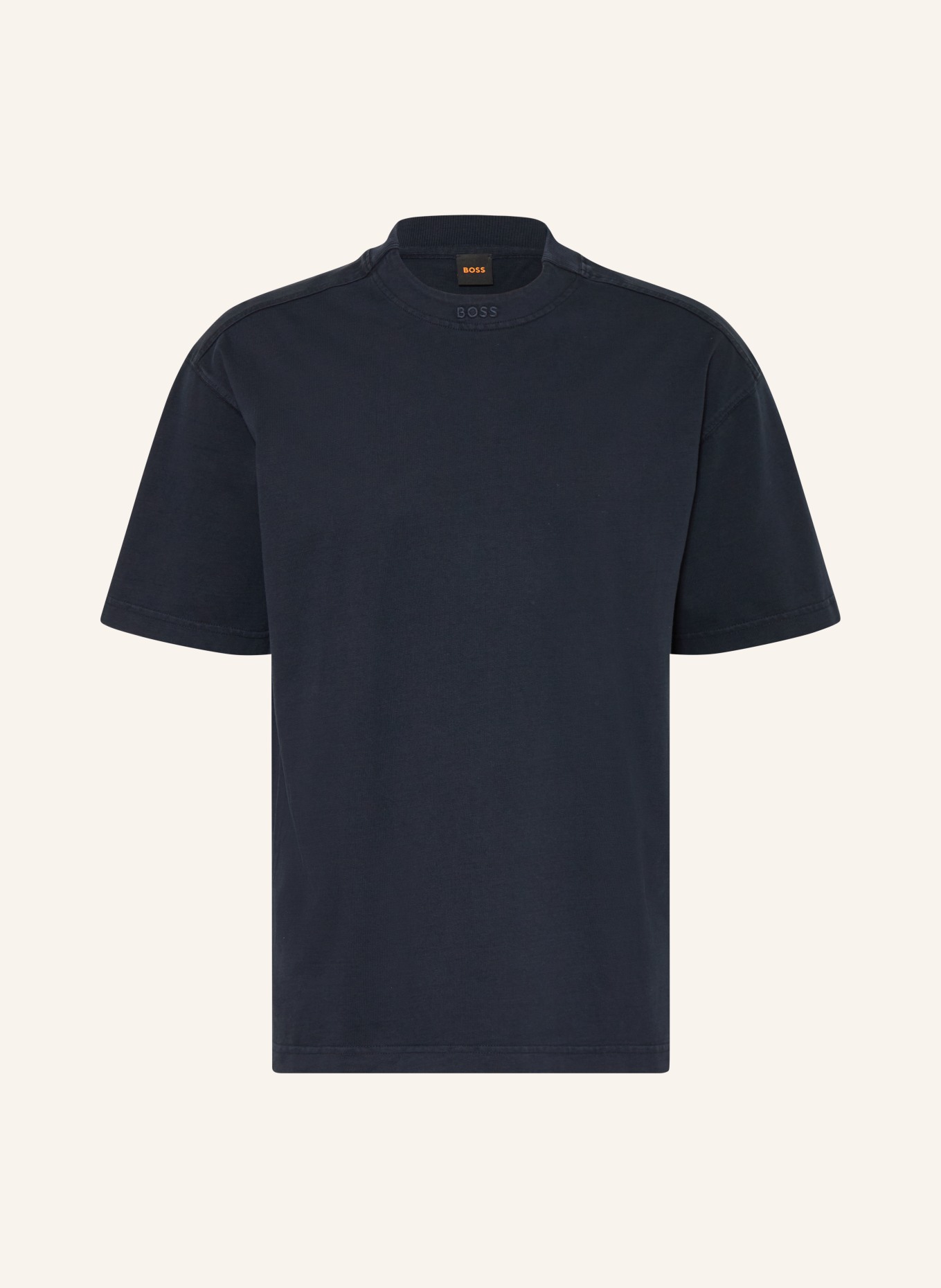 BOSS T-shirt DYE: BLEU FONCÉ