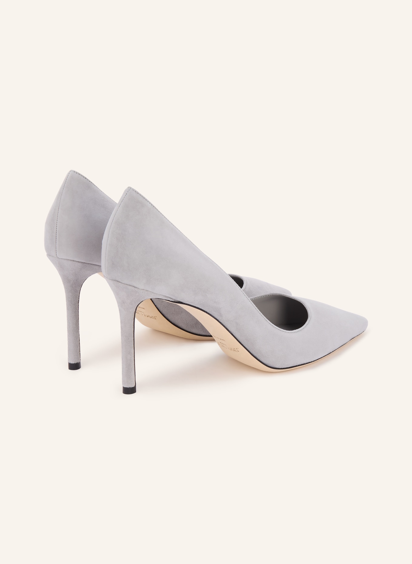 JIMMY CHOO Pumps ROMY 85: HELLGRAU
