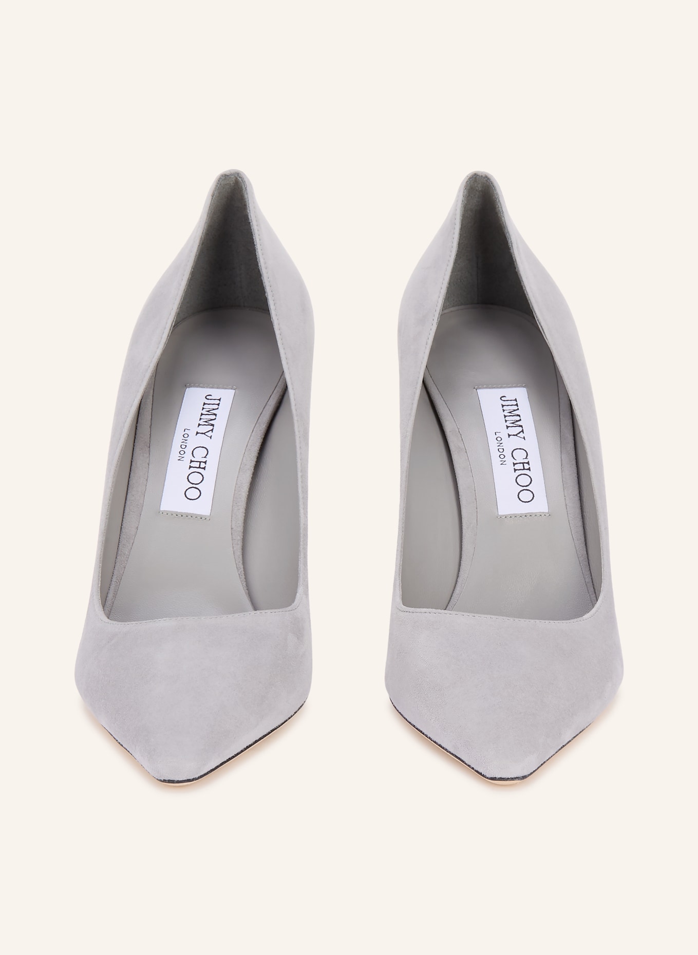 JIMMY CHOO Pumps ROMY 85: HELLGRAU