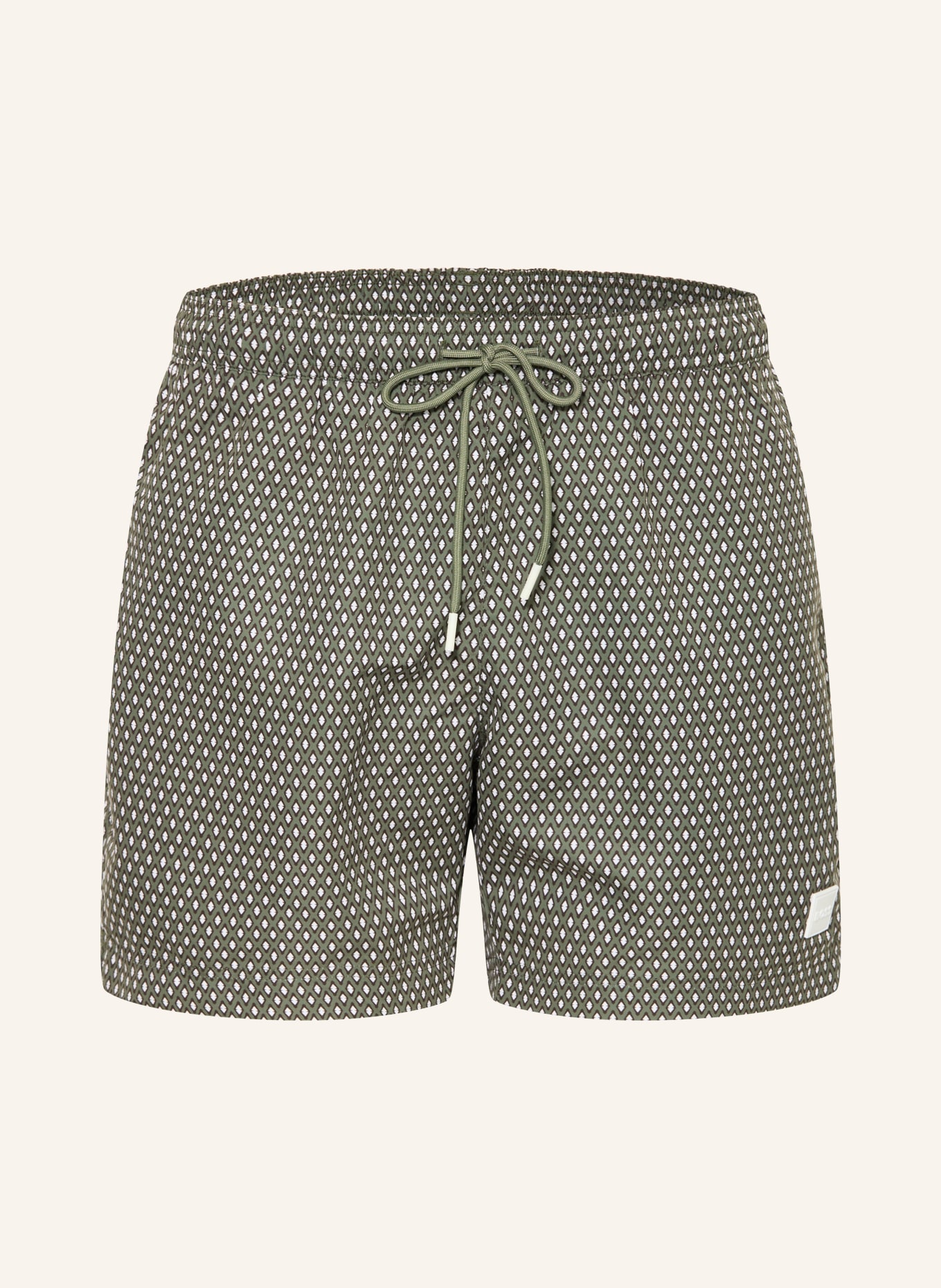 BOSS Zwemshort VIBE: GROEN / WIT / ZWART