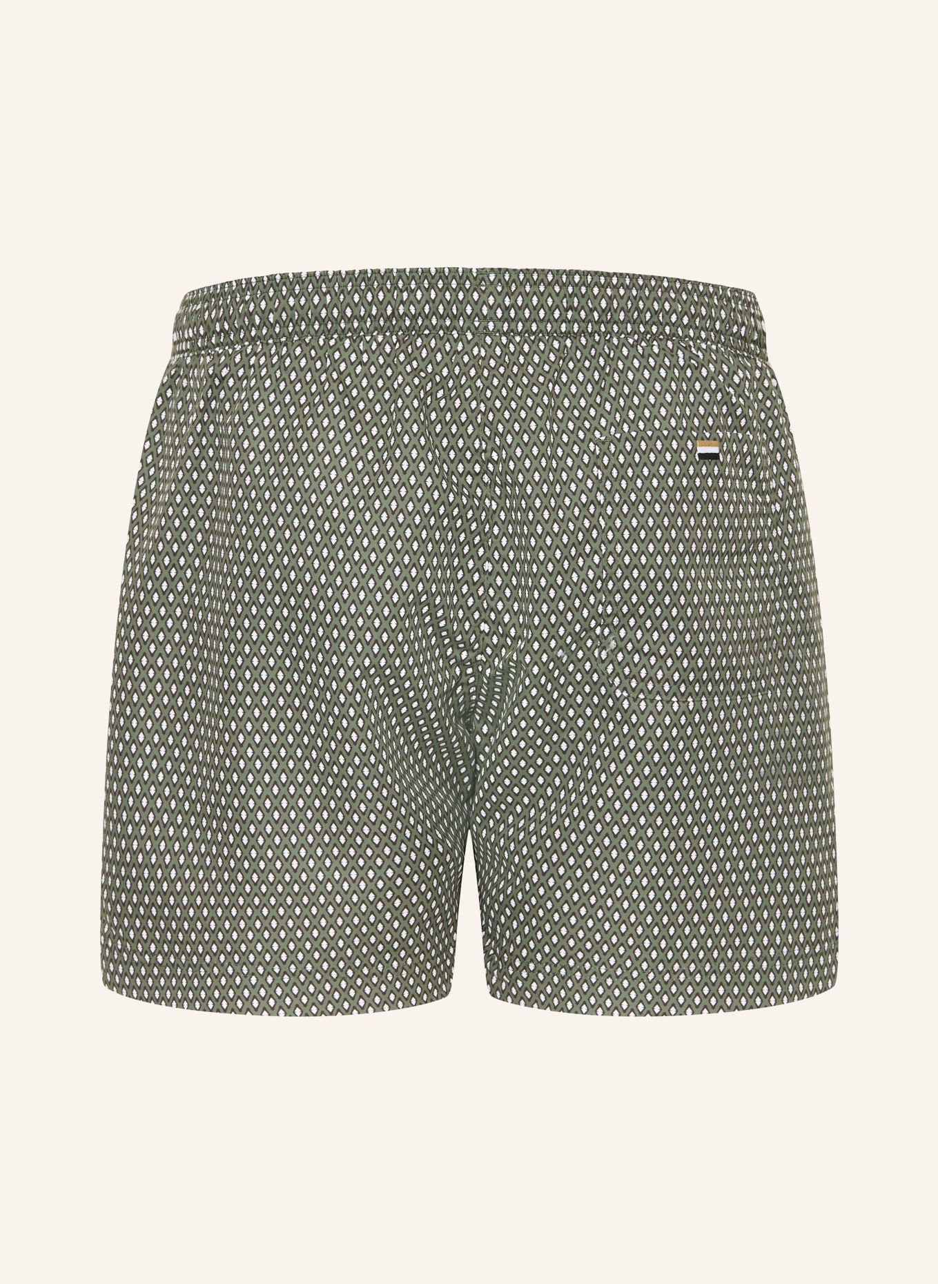 BOSS Zwemshort VIBE: GROEN / WIT / ZWART