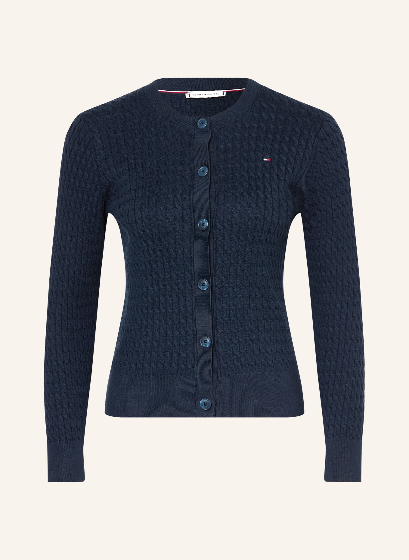 TOMMY HILFIGER vest: DONKERBLAUW