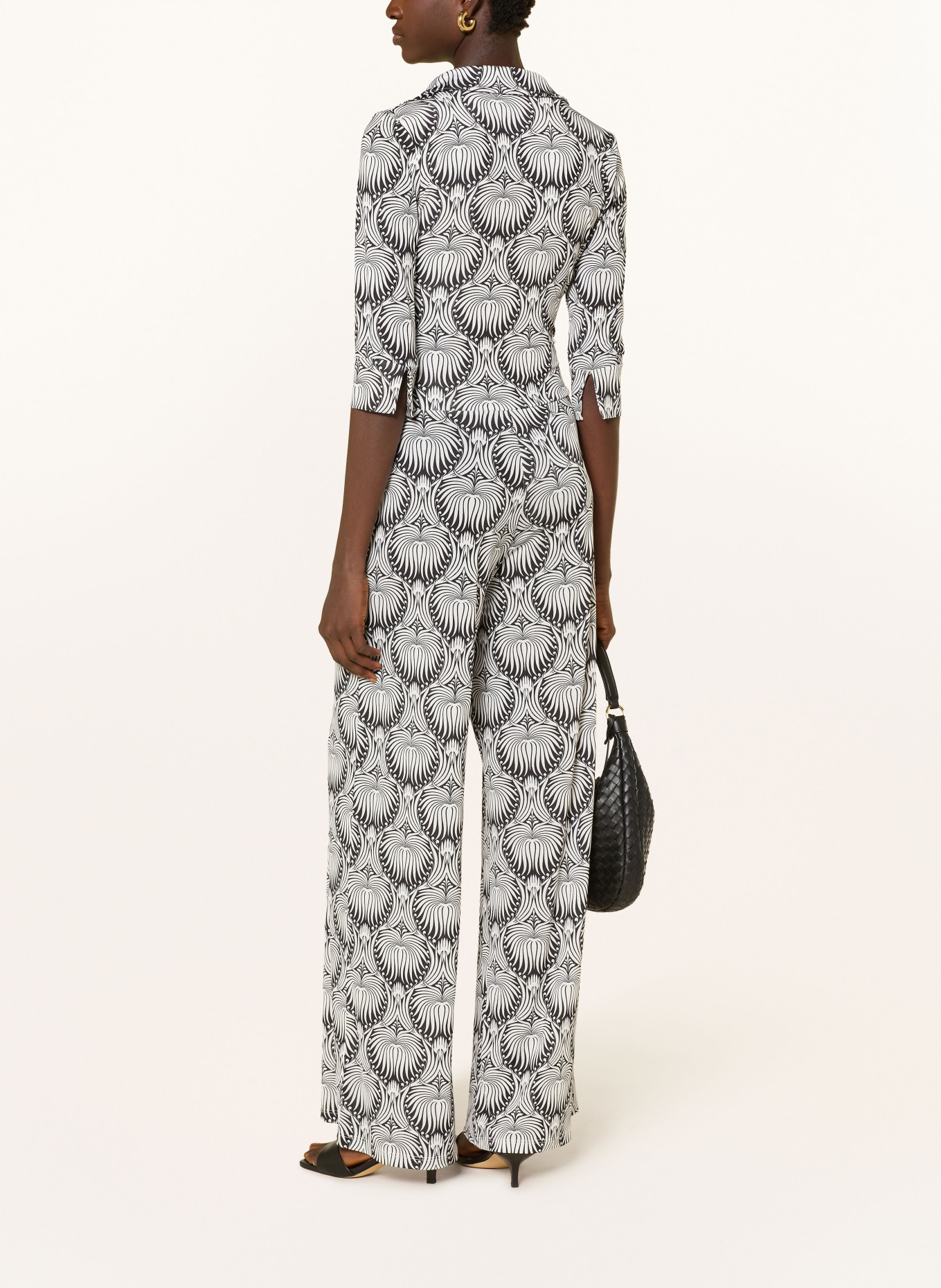 marivie Kombinezon z rękawem 3/4: CZARNY / BIAŁY