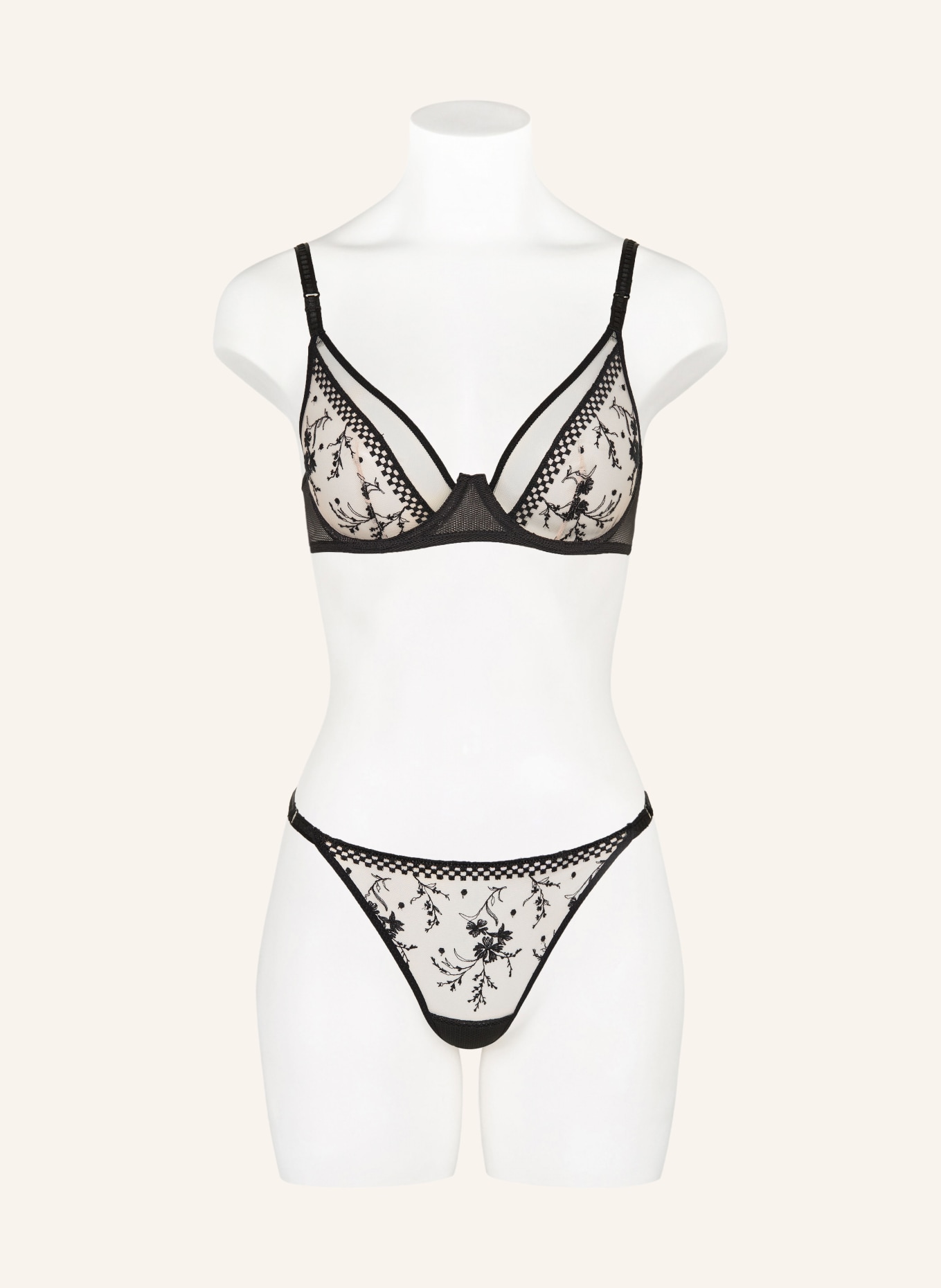 Passionata Bügel-BH SUZY: SCHWARZ / BEIGE