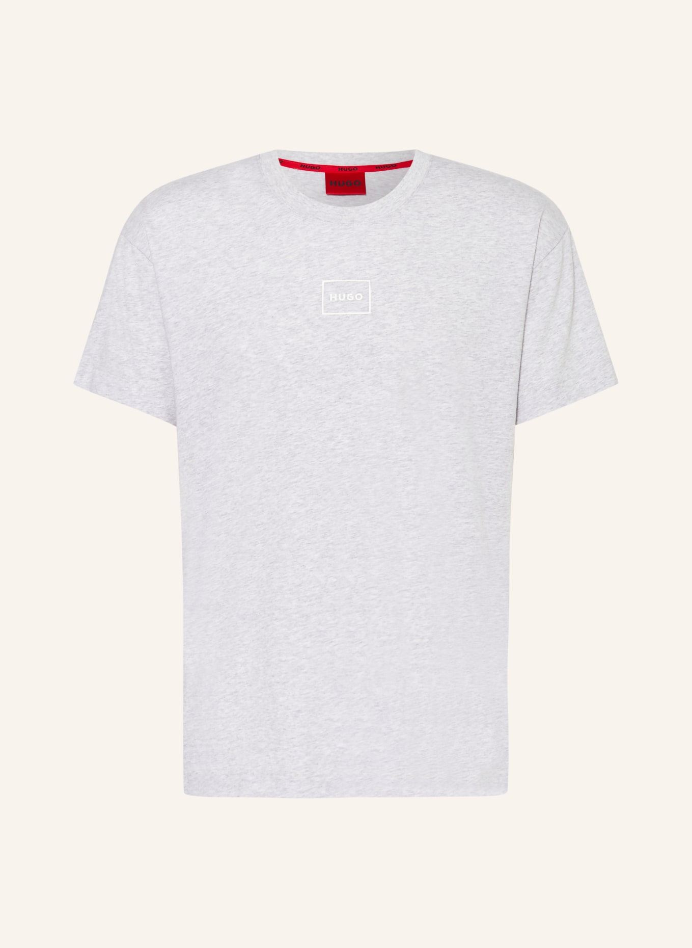 HUGO Slaapshirt LAZE: LICHTGRIJS