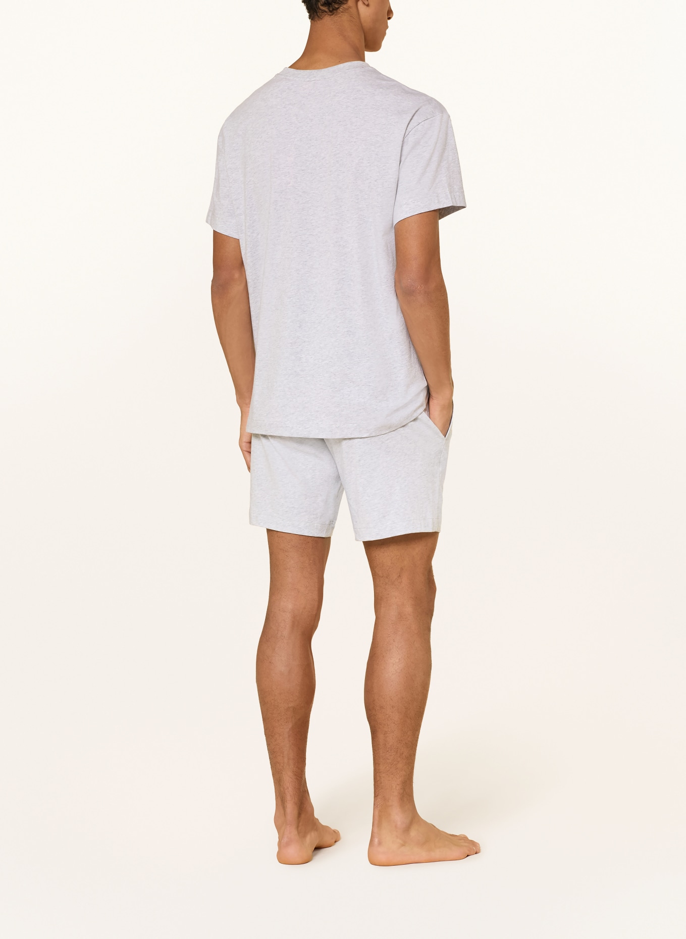 HUGO Slaapshirt LAZE: LICHTGRIJS