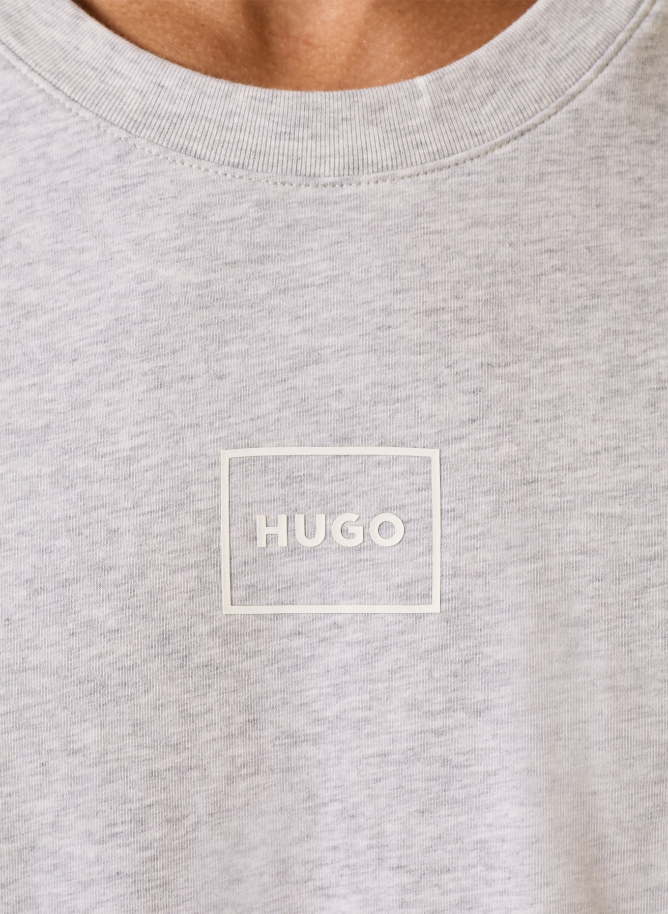 HUGO Slaapshirt LAZE: LICHTGRIJS