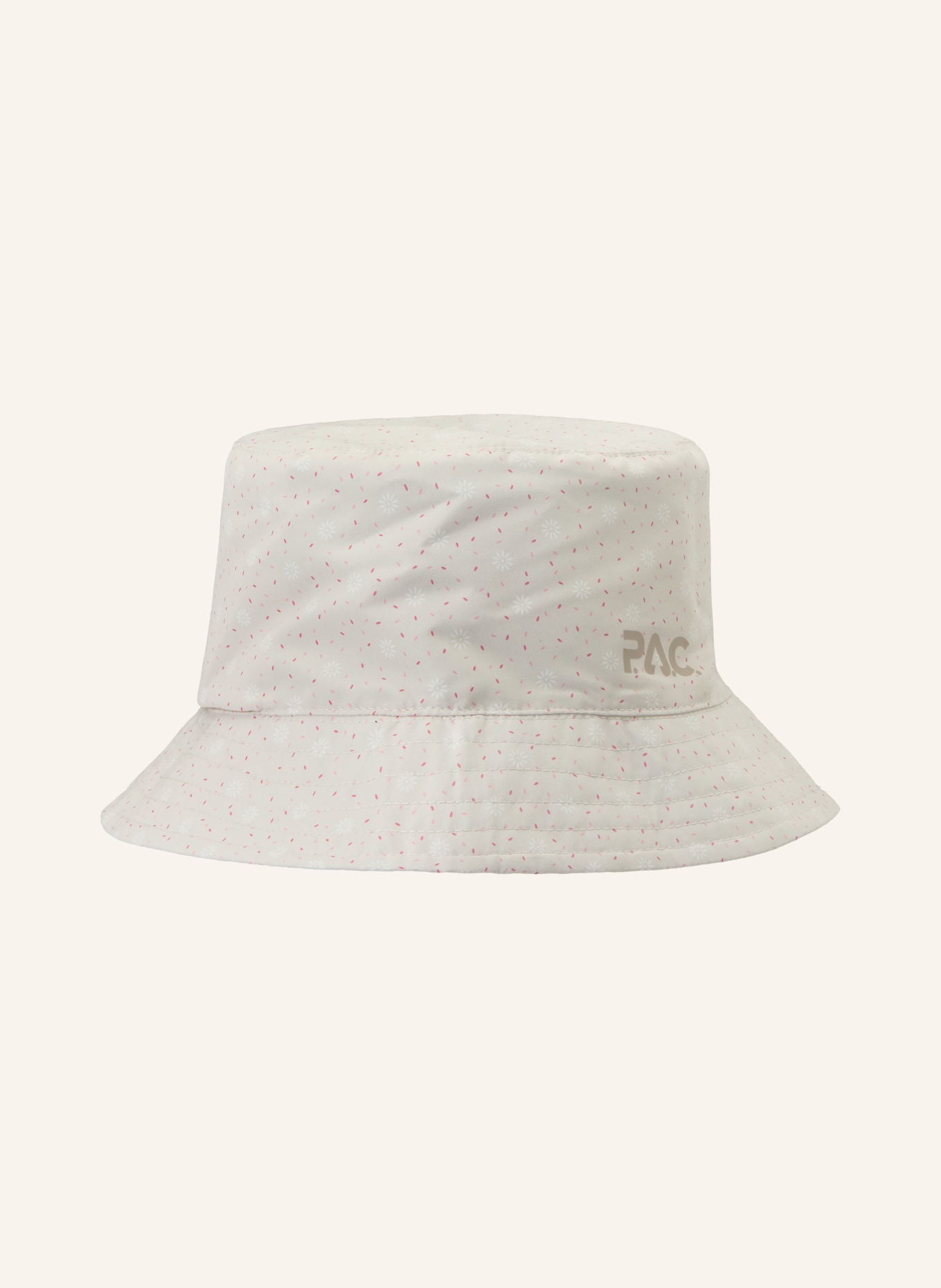 P.A.C. Bucket-Hat LEDRAS zum Wenden: CREME / PINK / WEISS