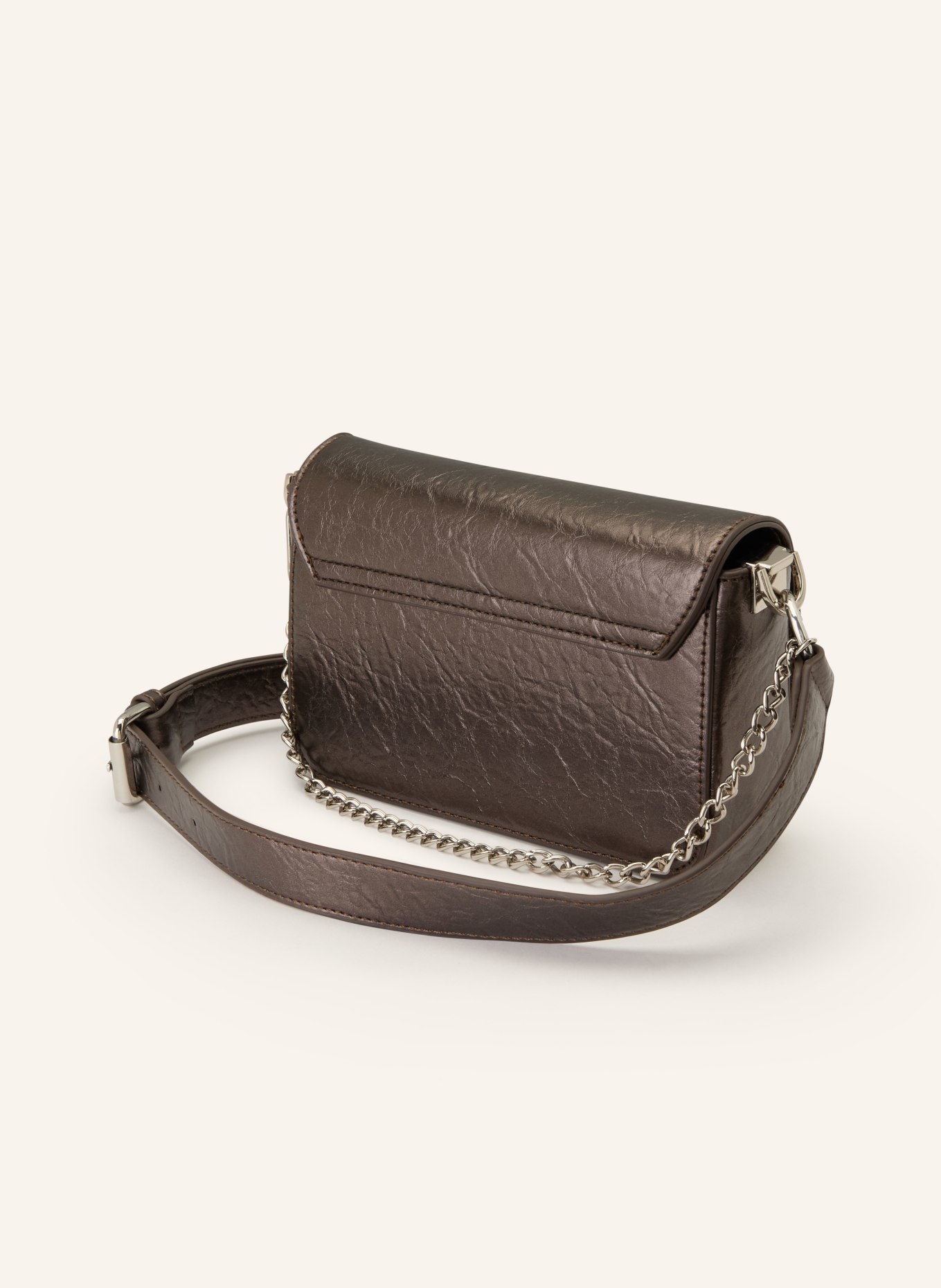 SEIDENFELT Sac à bandoulière LIINAJA: TAUPE / ARGENT