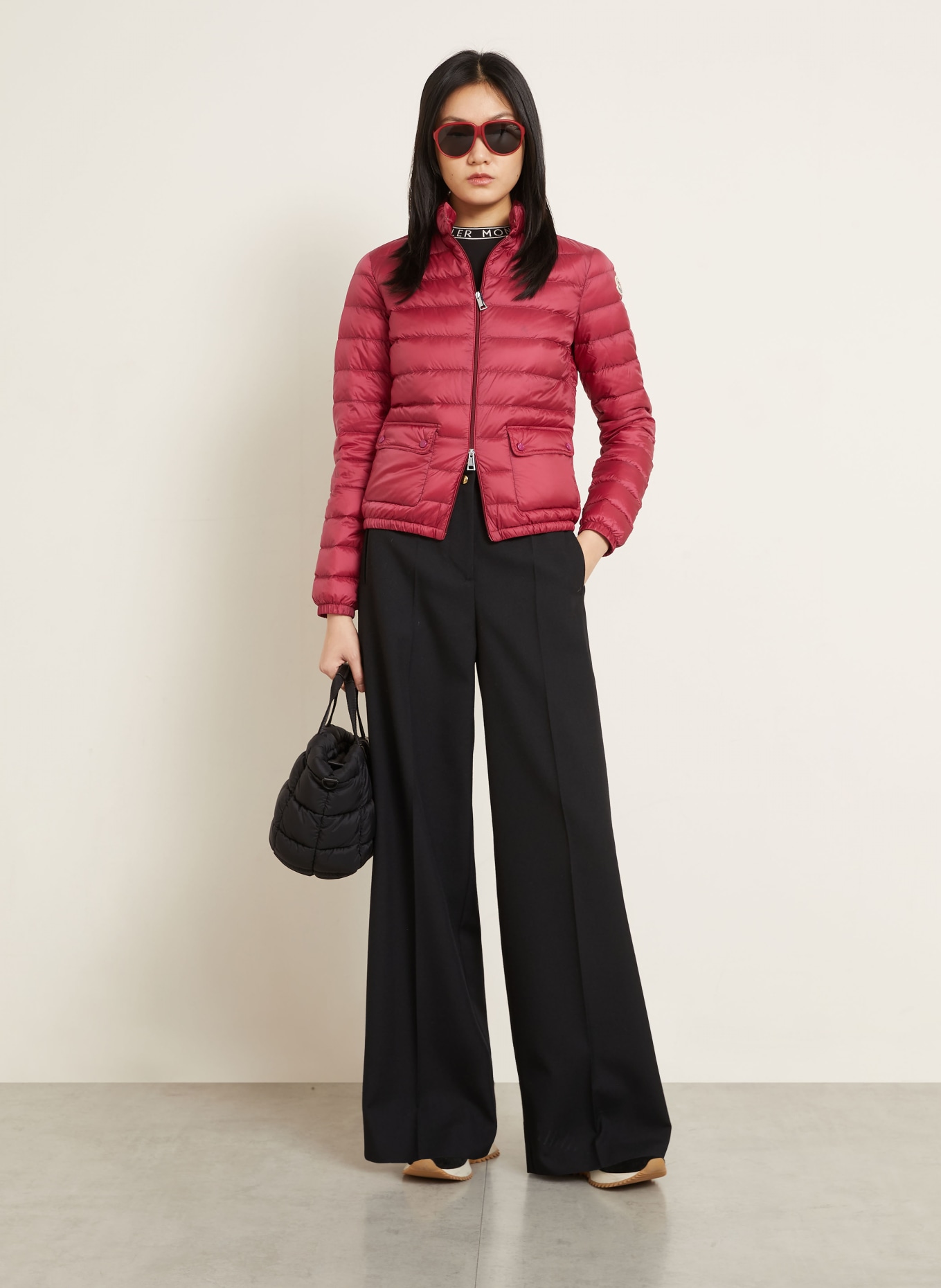 MONCLER Down jacket LANS: DARK RED