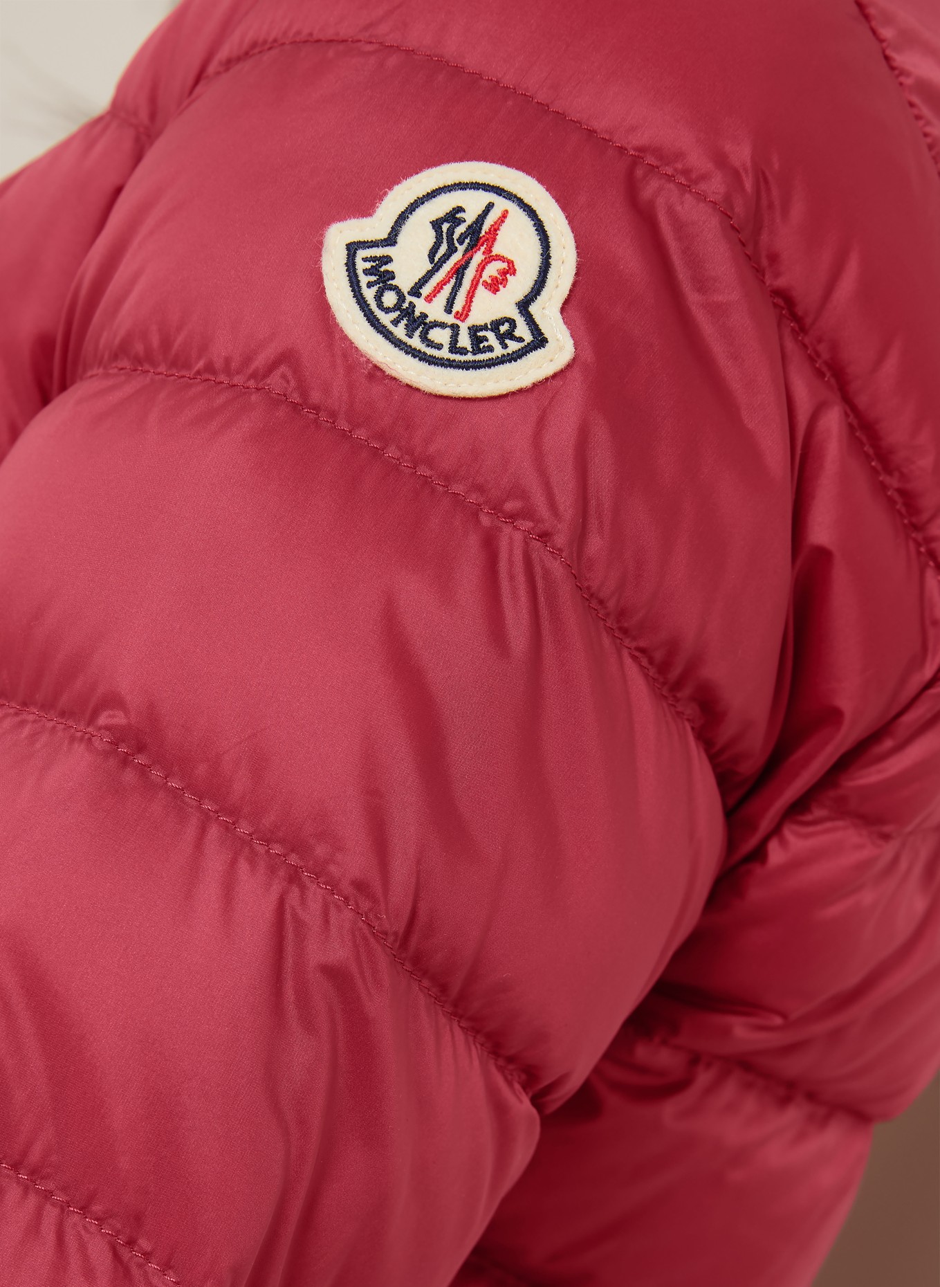 MONCLER Down jacket LANS: DARK RED